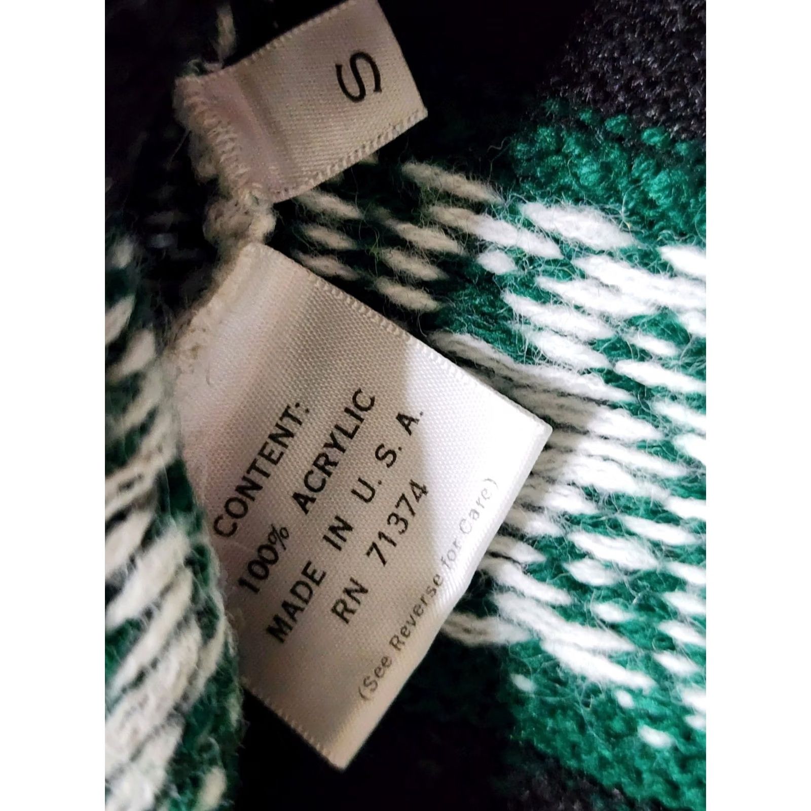 Vintage Vintage Fuller Gulf Fashions Arctic Cat Snowmobile Button Cardigan Acrylic Sweater USA Made S Black Mens Rockabilly Adult Small Size US S / EU 44-46 / 1 - 6 Thumbnail