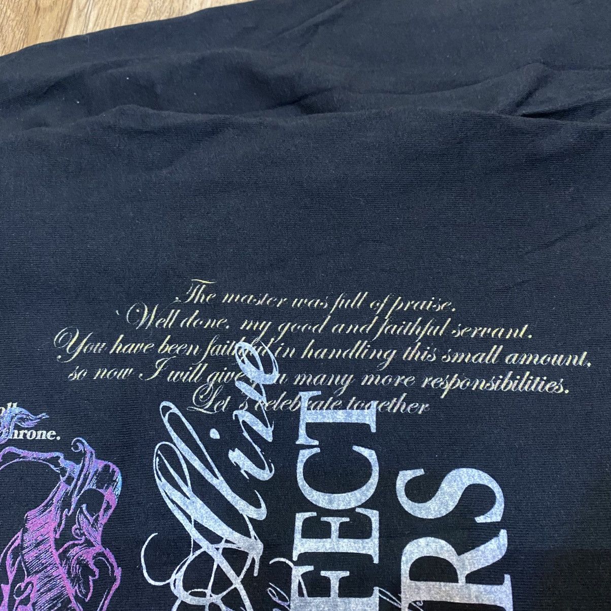If Six Was Nine 2000s Russ-K Vkei Double Layer Poem Long Sleeve T-Shirt Size US M / EU 48-50 / 2 - 12 Thumbnail