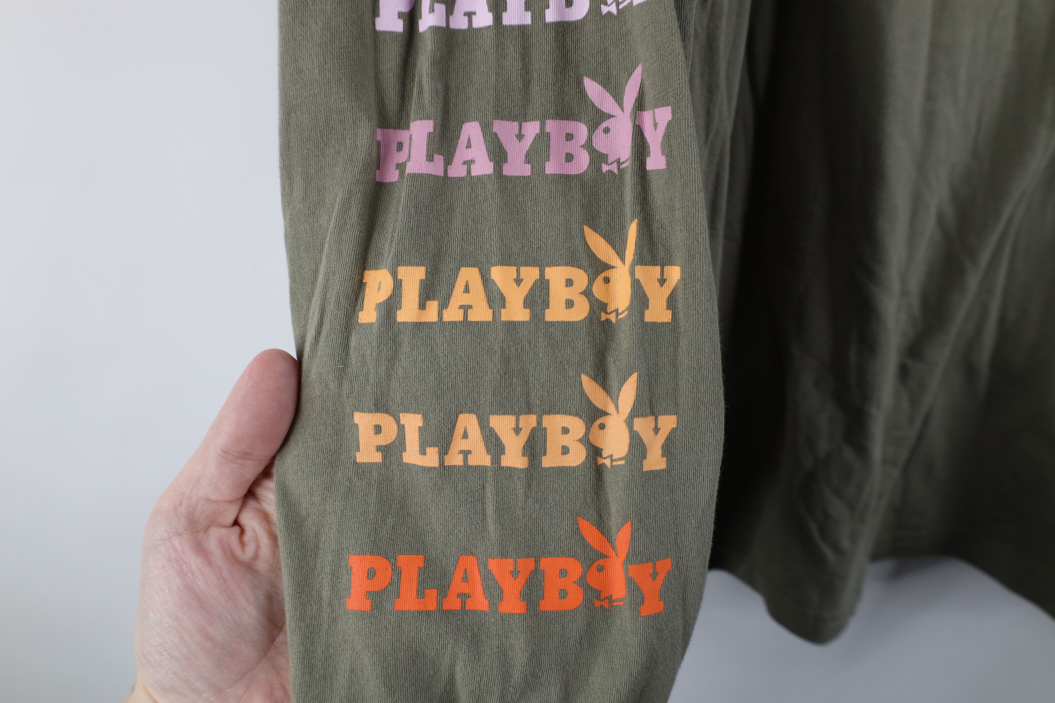 Playboy × Vintage Vintage Y2K Pacsun Playboy Taped Logo Long Sleeve T-Shirt Size US S / EU 44-46 / 1 - 5 Thumbnail