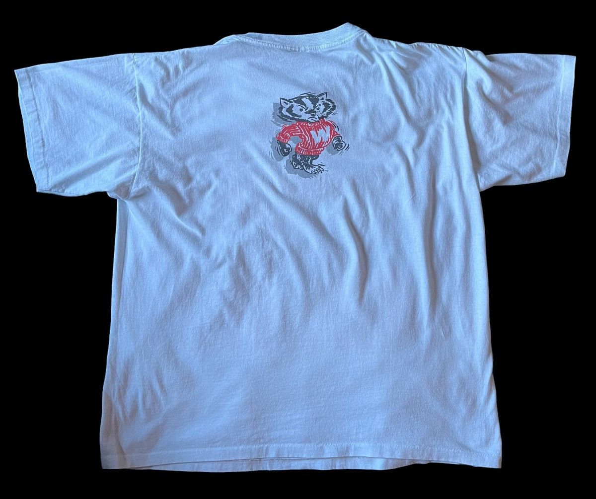 Apex One × NCAA × Vintage 1990’s NCAA Wisconsin Badgers Apex one Big logo t shirt XL Size US XL / EU 56 / 4 - 6 Thumbnail
