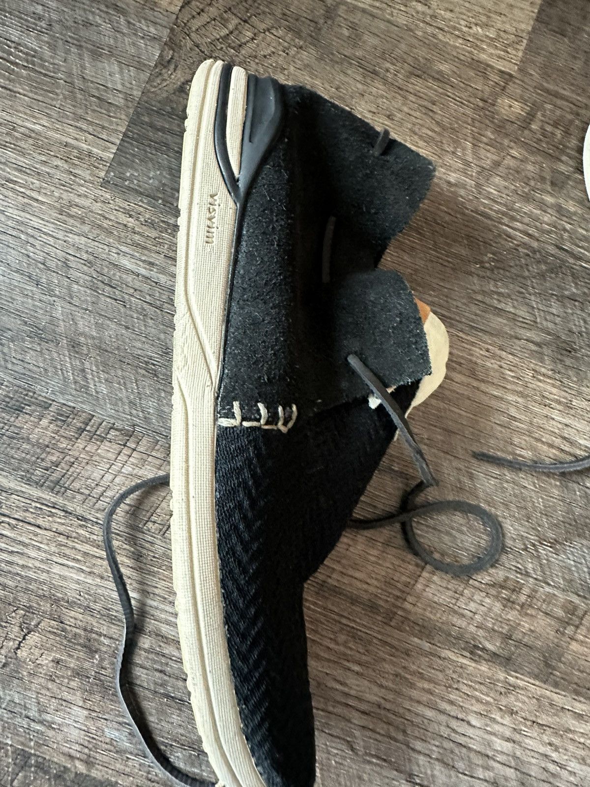 Visvim Visvim Huron Mesh Moc Folk 10.5 Black Size US 10.5 / EU 43-44 - 9 Thumbnail