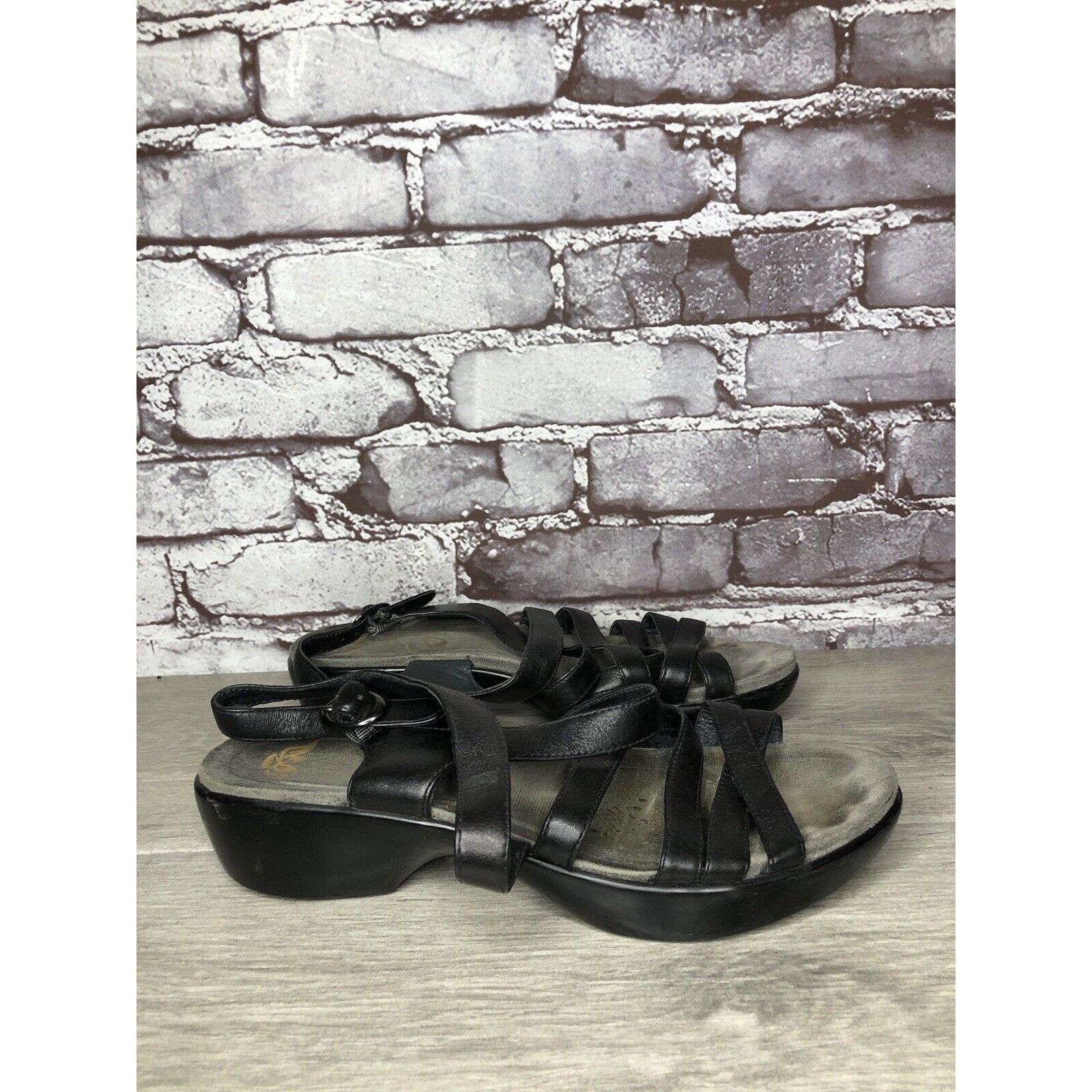Other Dansko 2406020200 Black Leather Ankle Strap Heel Sandals Wom Size US 8 / IT 38 - 17 Thumbnail
