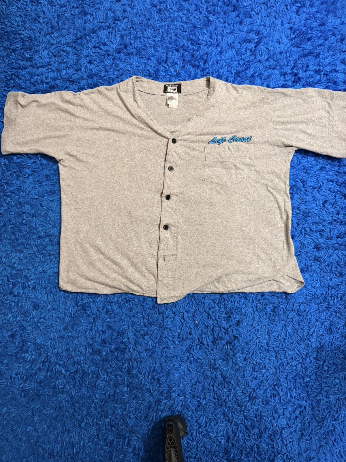 Other Vintage XL 00s Left Coast Short Front Pocket Baseball Jersey Size US XL / EU 56 / 4 - 1 Thumbnail