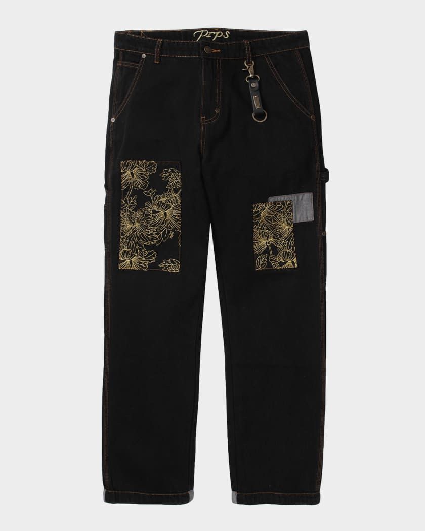 Prps PRPS Men's Okinawa Embroidered Carpenter Pants Size US 28 / EU 44 - 1 Thumbnail