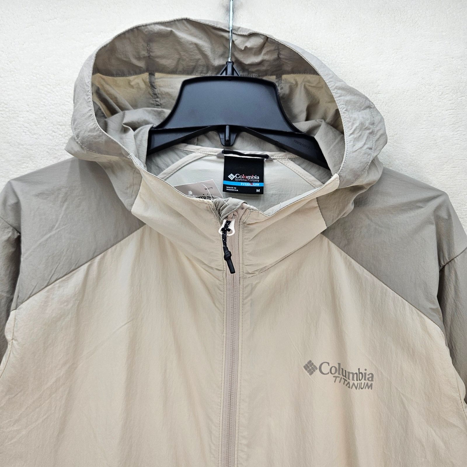 Columbia COLUMBIA WOMEN'S M WINDBREAKER JACKET LOOP TRAIL GREY BEIGE Size M / US 6-8 / IT 42-44 - 2 Thumbnail
