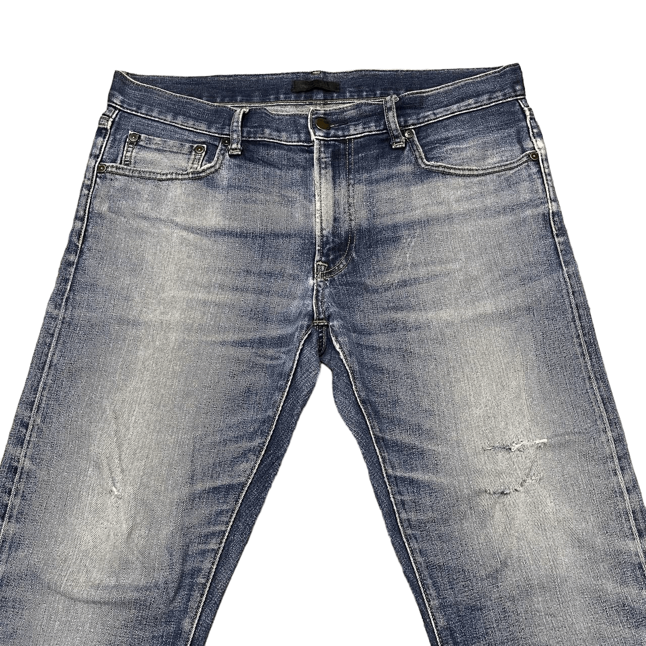 Uniqlo Vintage Japanese Uniqlo Jeans Selvedge Distressed Size US 34 / EU 50 - 2 Thumbnail