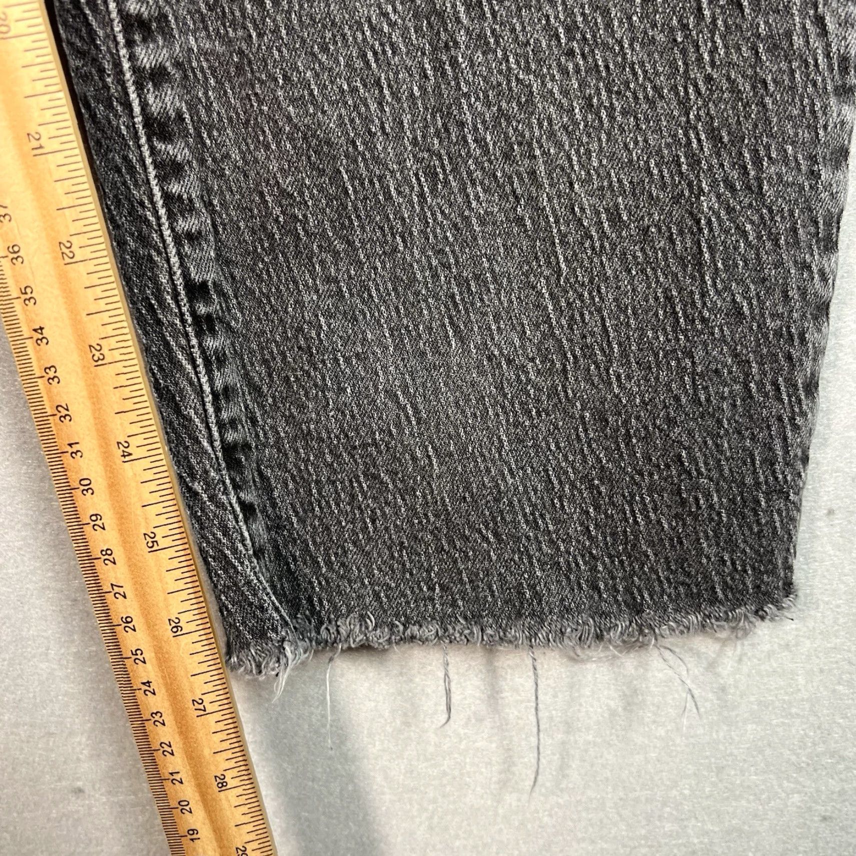 Madewell VINTAGE Madewell The Perfect Vintage Jean Black Women 28 Tapered Leg Raw Hem Womens Size 28" / US 6 / IT 42 - 5 Thumbnail