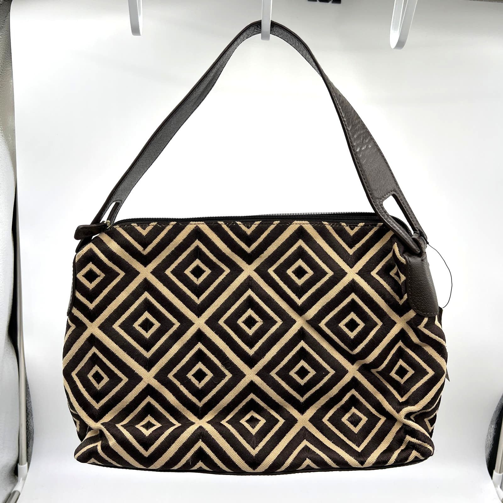 Other Adrienne Vittadini Geometric Canvas Embroidered Bag Size ONE SIZE - 1 Thumbnail