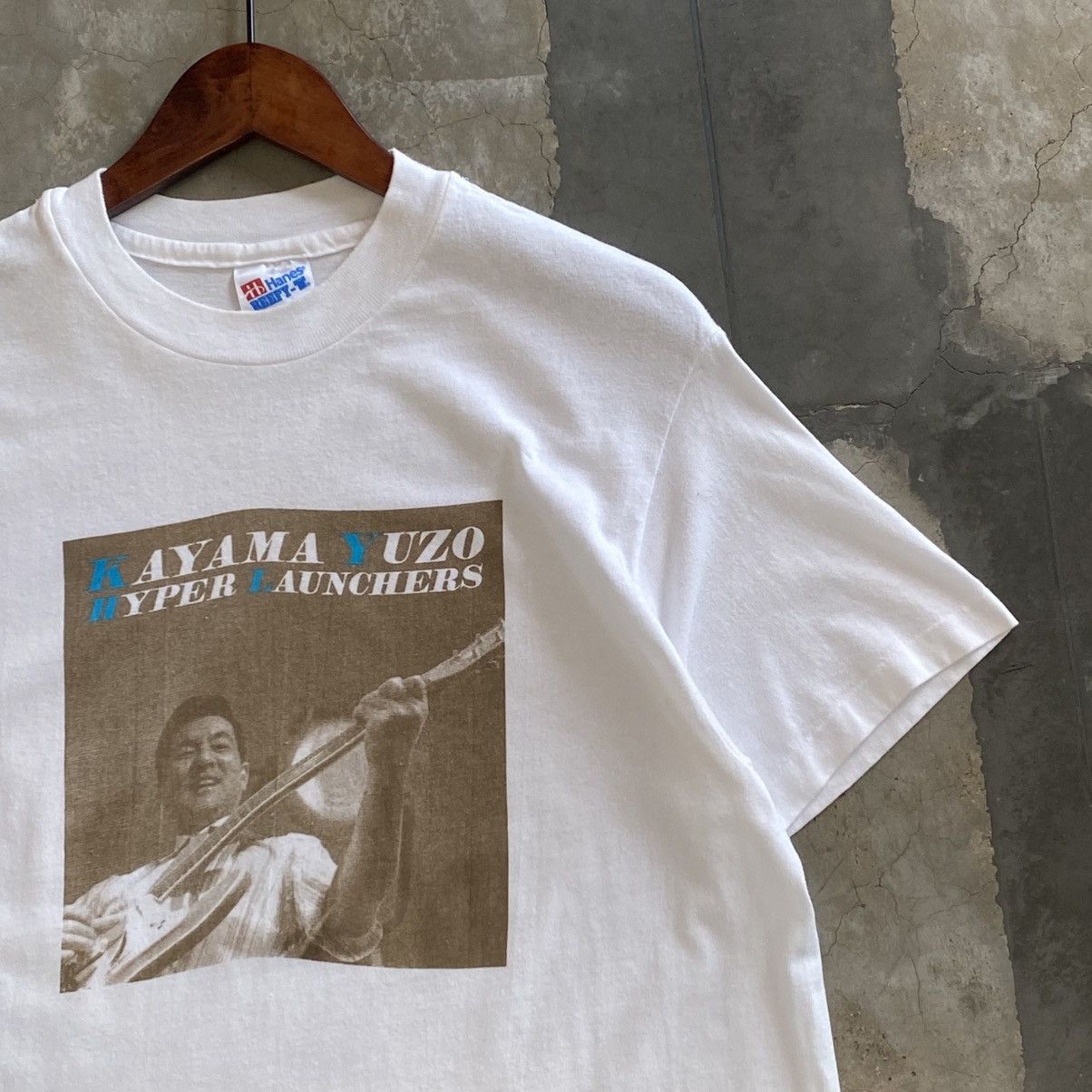 Band Tees Vintage 90s Kayama Yuzo 加山雄三 Band Tee ( Not Bruce Weber) Size US M / EU 48-50 / 2 - 1 Thumbnail