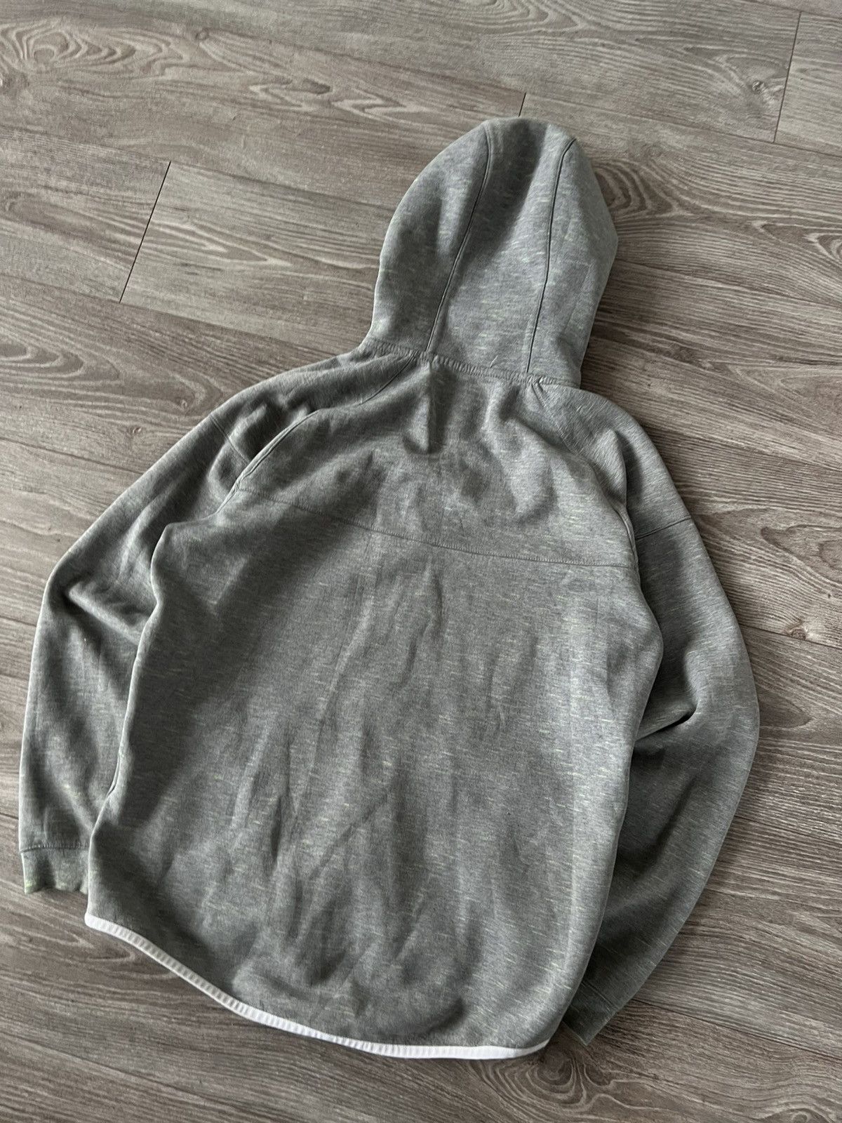 Designer × Nike ‼️Nike Tech Fleece Gray/Green Monochrome Zip Hoodie‼️ Size US L / EU 52-54 / 3 - 4 Thumbnail