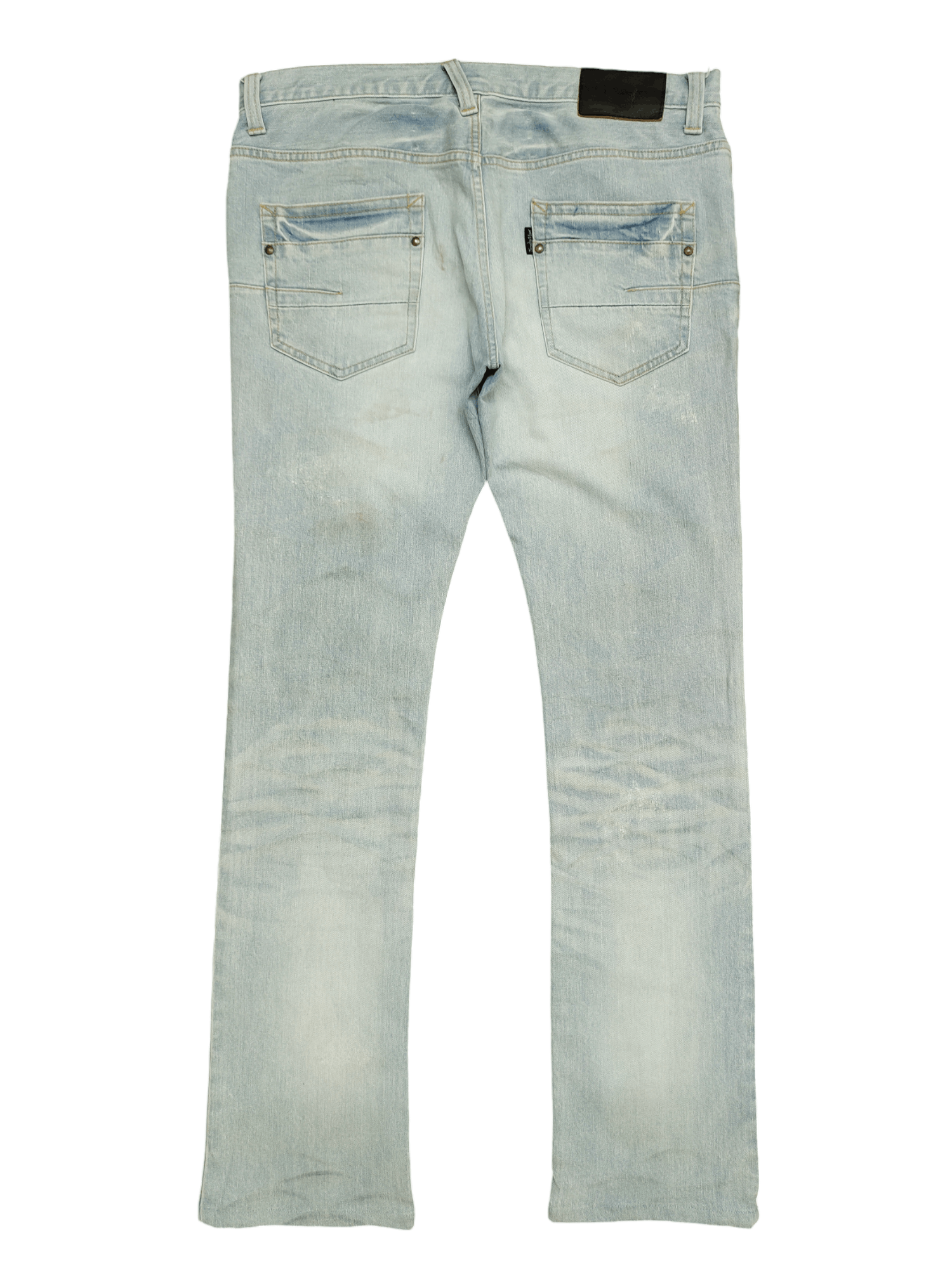 Tornado Mart Slim Flare Tornado Mart Clawmark Faded Denim Bootcut Y2k Size US 35 - 13 Thumbnail