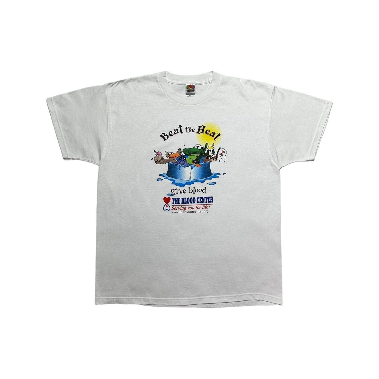 Fruit Of The Loom × Vintage Vintage Beat the Heat Blood Drive T-Shirt Size US XL / EU 56 / 4 - 1 Thumbnail