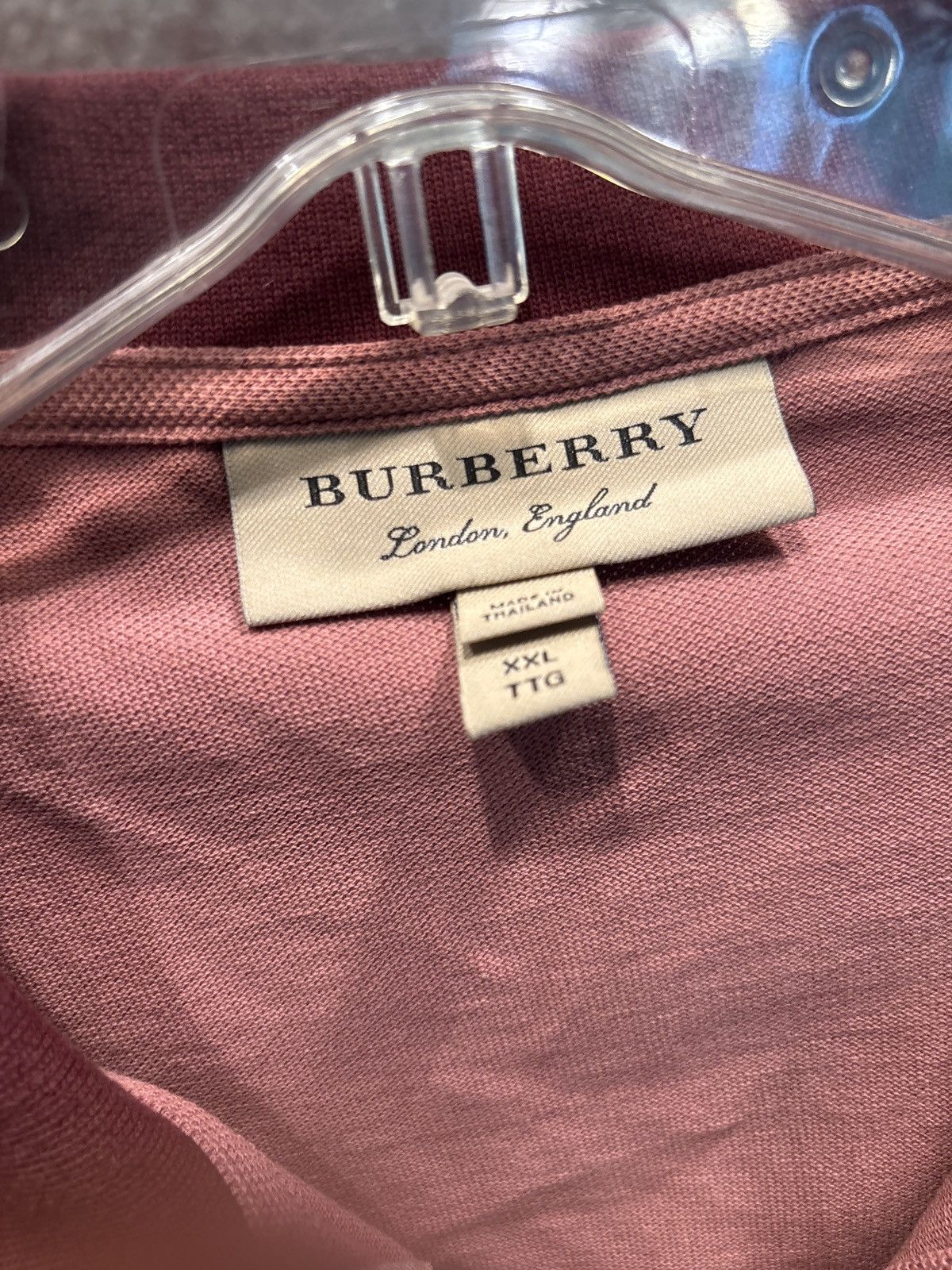 Burberry XL Burberry Polo Tan Pink-Ish Color Size US XL / EU 56 / 4 - 3 Thumbnail