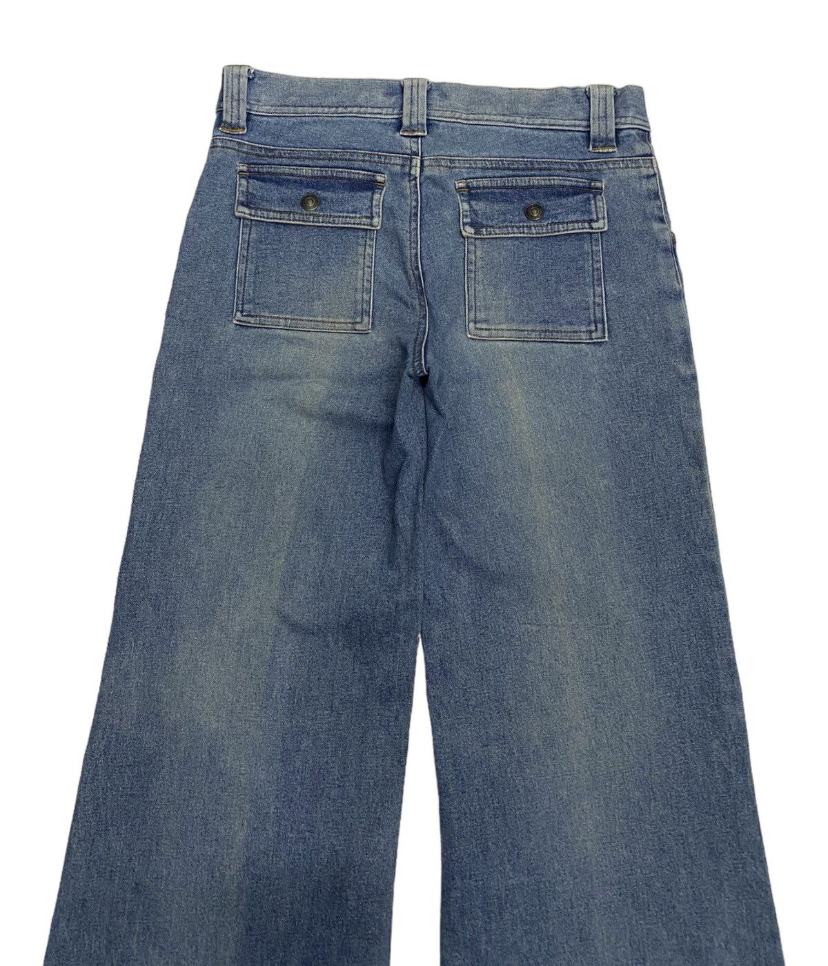 If Six Was Nine FLARE🔥POSH POPPYE BUSH PANTS FLARED DENIM JEANS Size US 29 - 4 Thumbnail