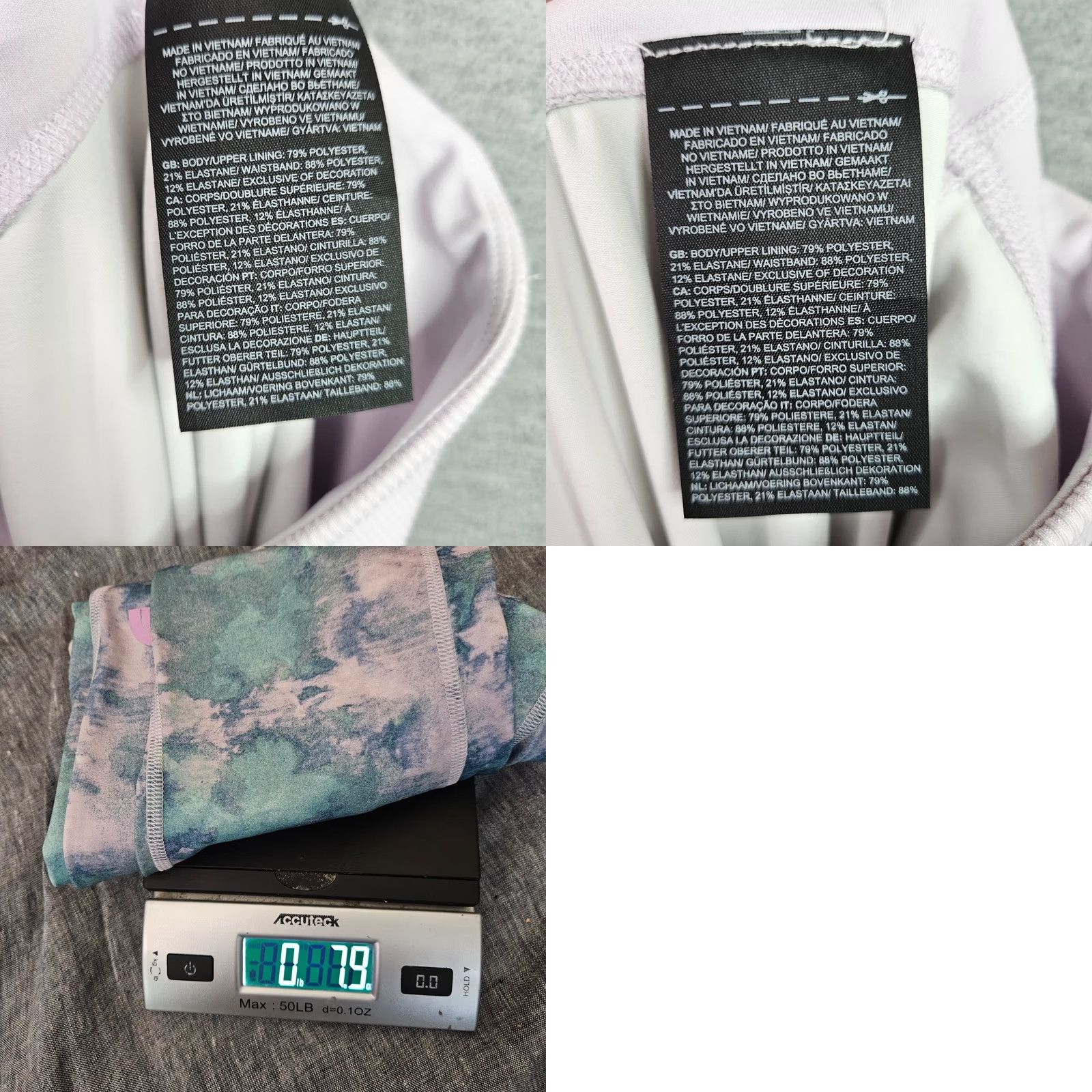 The North Face The North Face Leggings Women Large Blue White Tie Dye Activewear Size 36" / US 14 / IT 50 - 8 Thumbnail