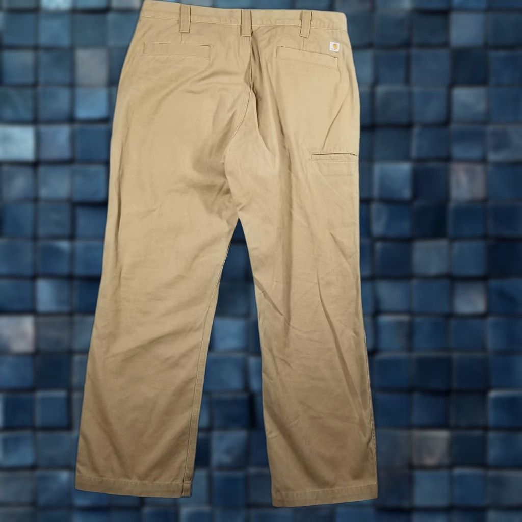 Carhartt VINTAGE Carhartt Mens Pants 38x30 Khaki Relaxed Fit Canvas Workwear Chino Trousers Size US 38 / EU 54 - 1 Thumbnail