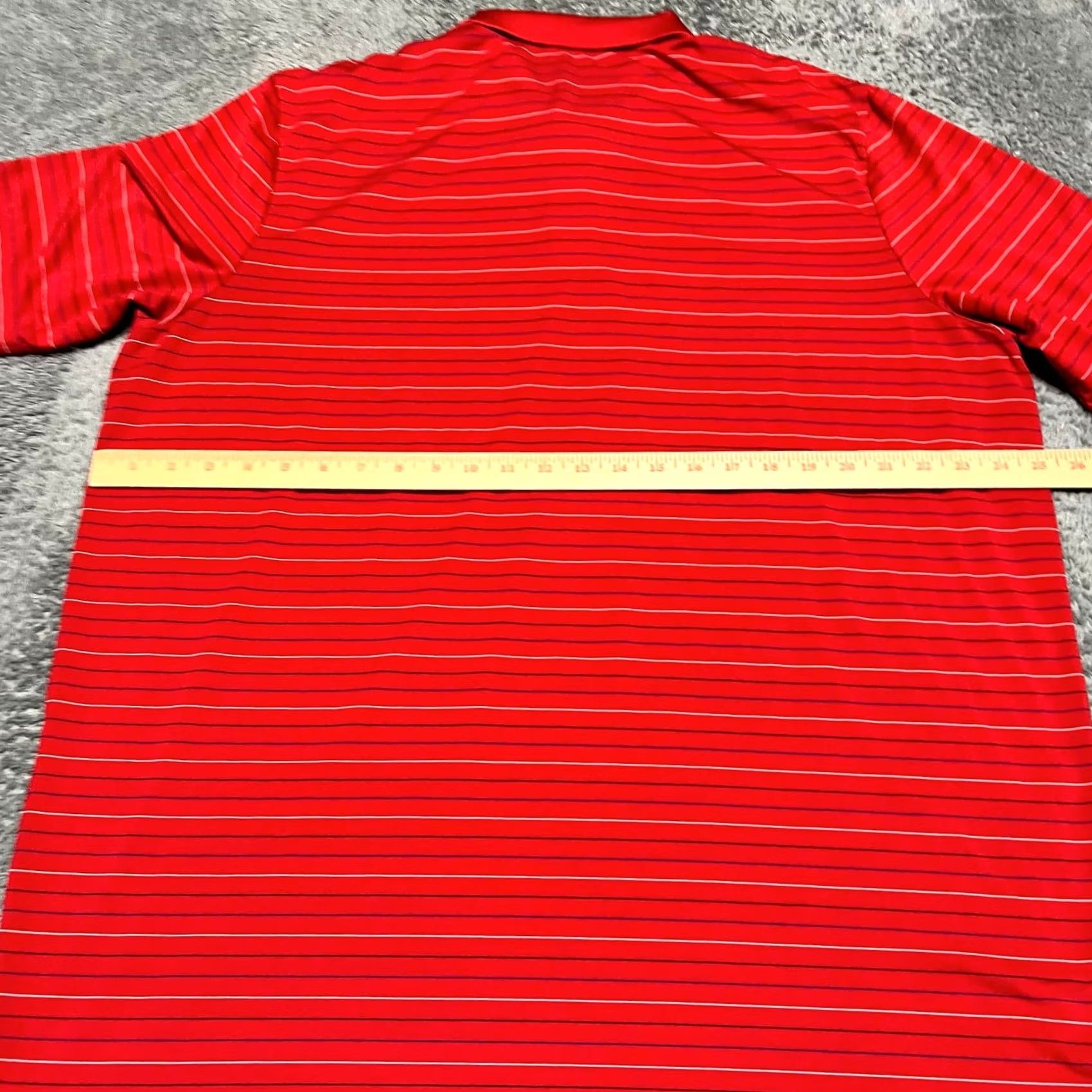 RLX Ralph Lauren RLX Ralph Lauren Polo Shirt Mens XL Red Striped Performance Golf Shirt Size US XL / EU 56 / 4 - 5 Thumbnail