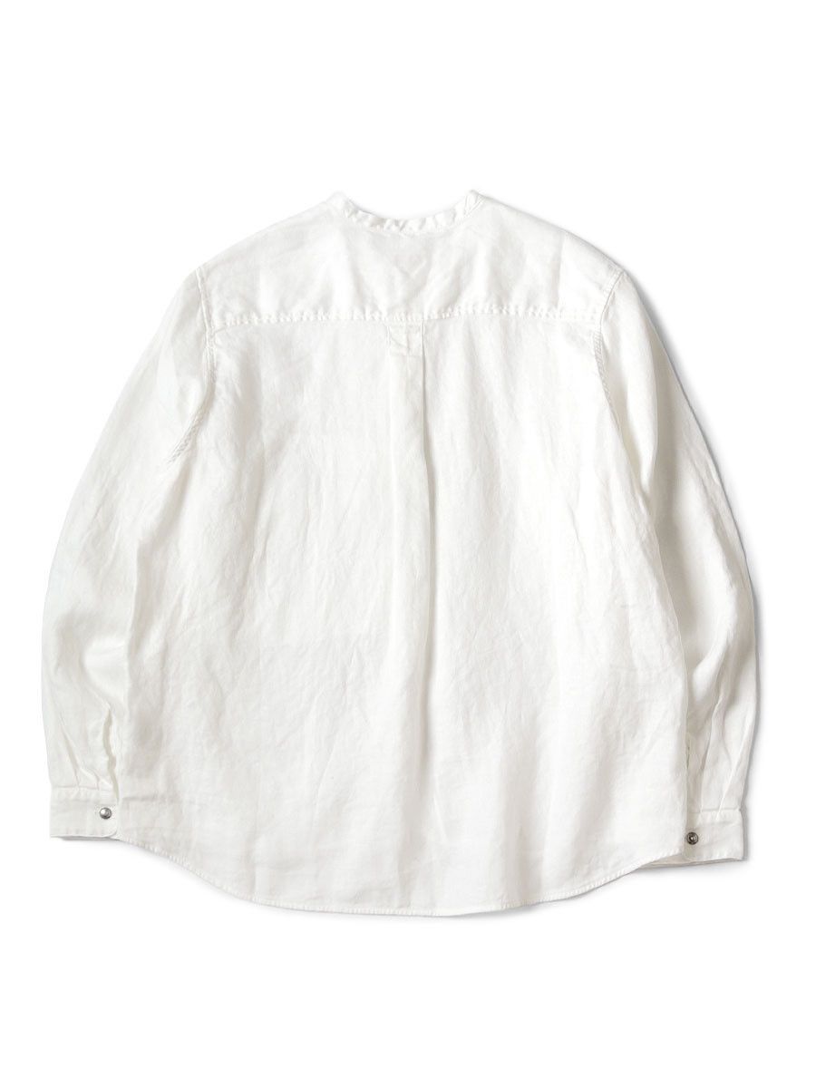 Kapital Gauze linen herringbone stand penny shirt Size US XL / EU 56 / 4 - 2 Thumbnail