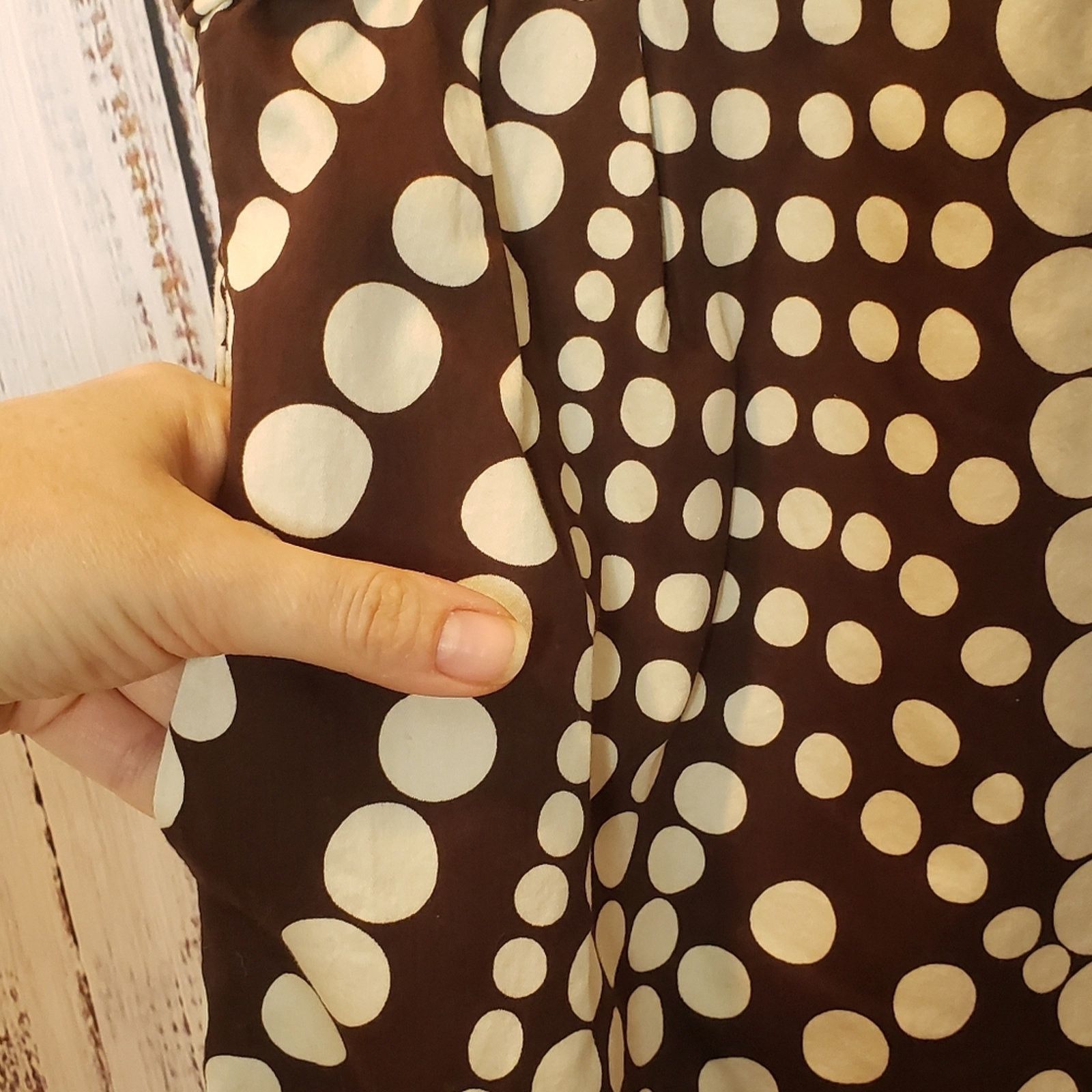 Other Milly of New York Mini Dress Brown polka-dots. Sz 2. Cotton Size XS / US 0-2 / IT 36-38 - 3 Thumbnail