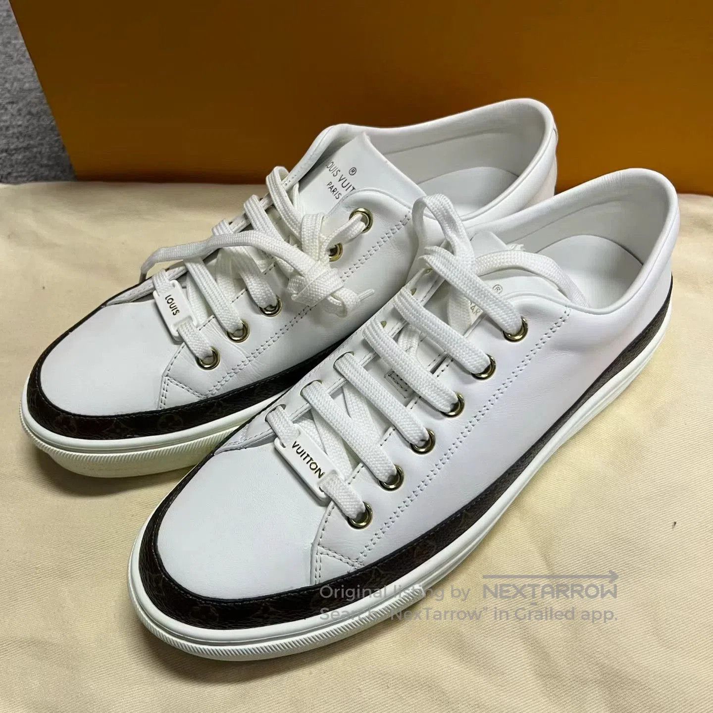 Louis Vuitton louis vuitton white low. Size US 7.5 / EU 40-41 - 2 Thumbnail