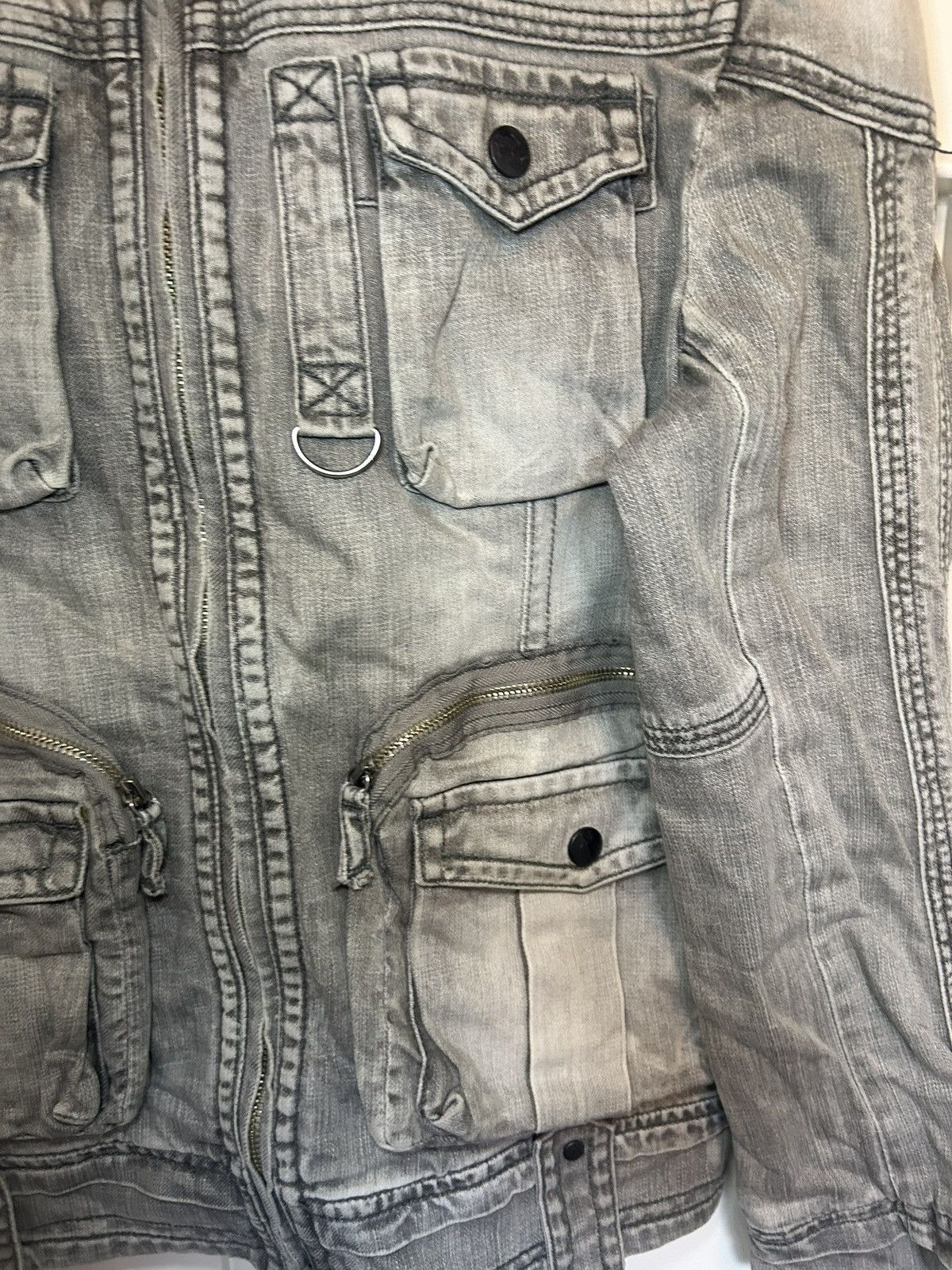 Vintage Vintage BS2B “bondage” cargo denim jacket Size US L / EU 52-54 / 3 - 10 Thumbnail