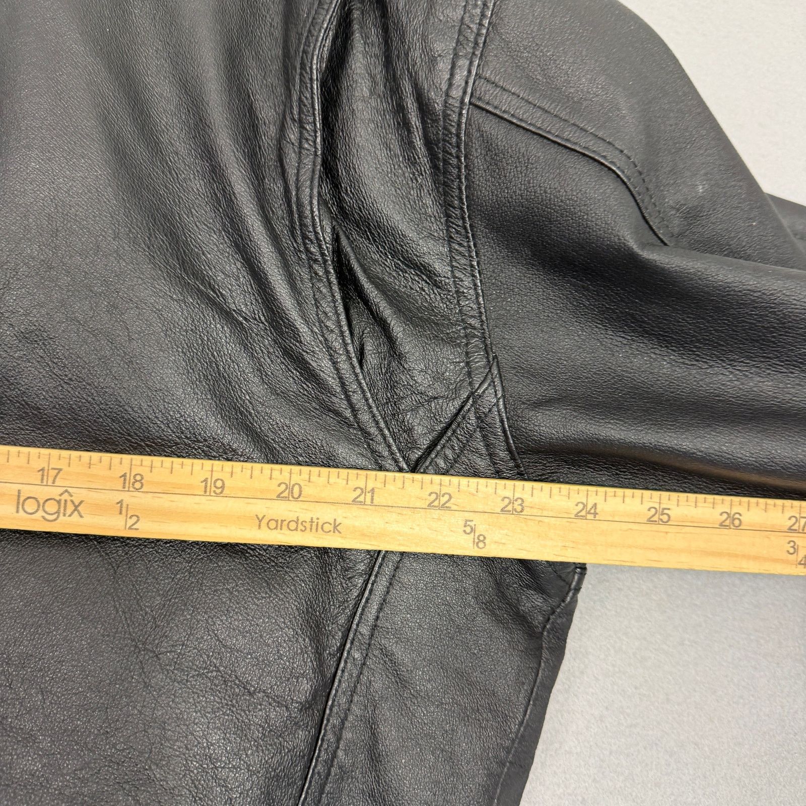 Vintage Vintage Hind Leather Bomber Jacket Men's Large Black 90s Size US L / EU 52-54 / 3 - 9 Thumbnail
