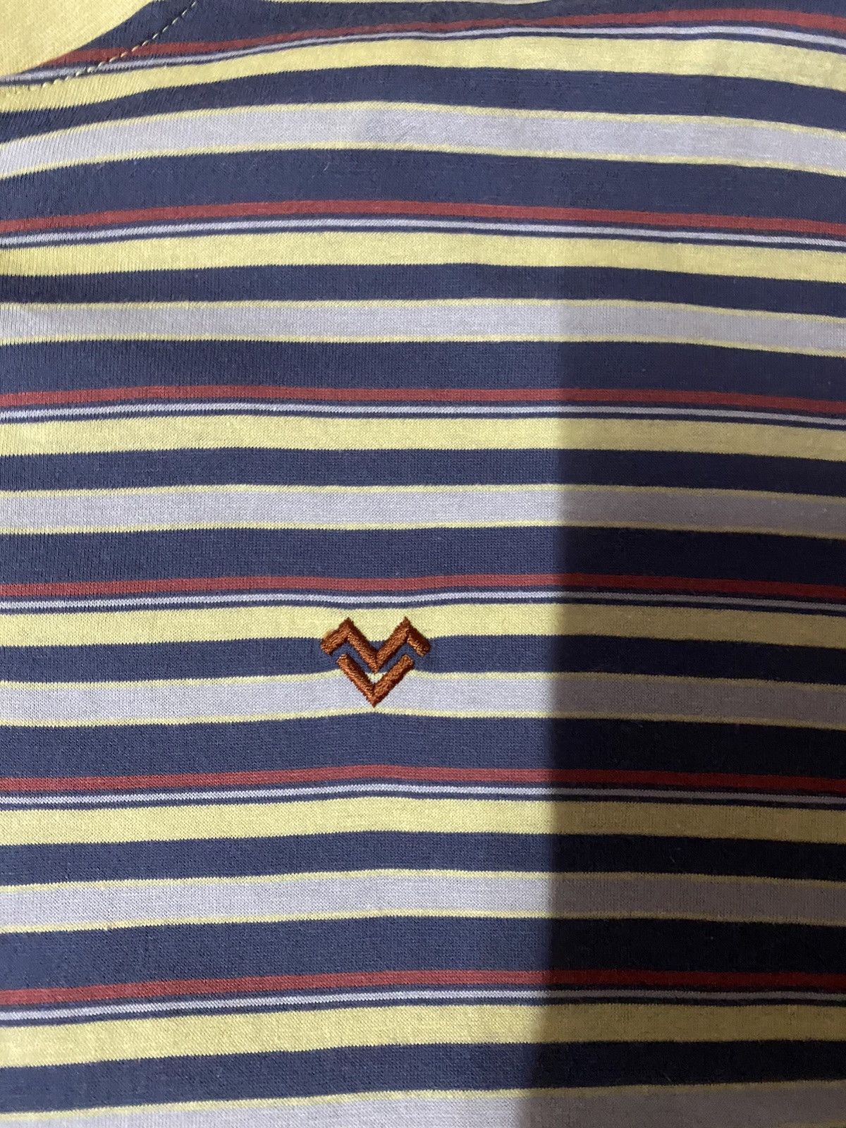 Japanese Brand × Vintage Vintage Mario Valentino Striped Long Sleeve Size US M / EU 48-50 / 2 - 3 Thumbnail