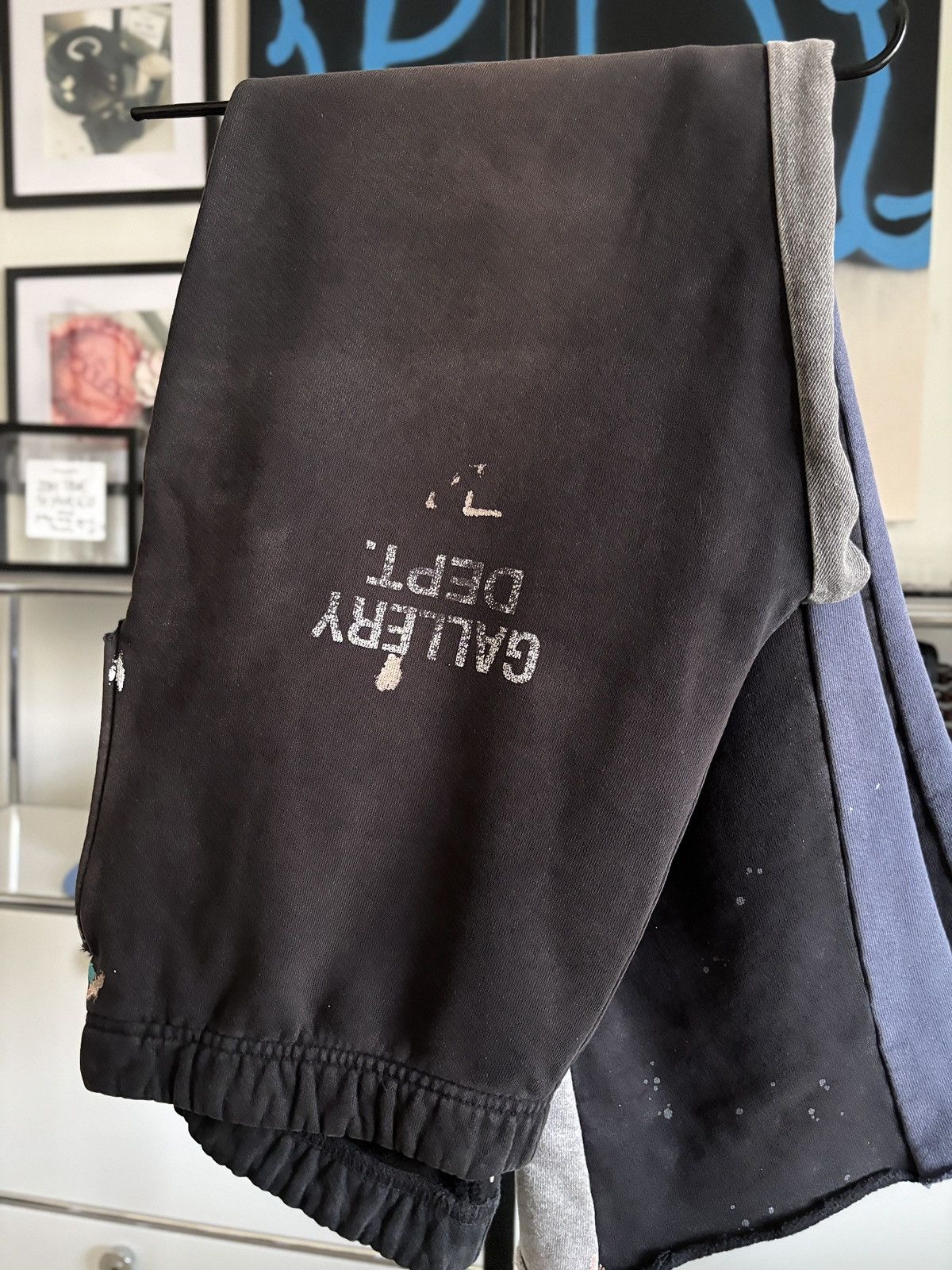 Gallery Dept. FADED BLACK - PAINTER LOGO FLARE SWEATPANTS Size US 34 / EU 50 - 7 Thumbnail