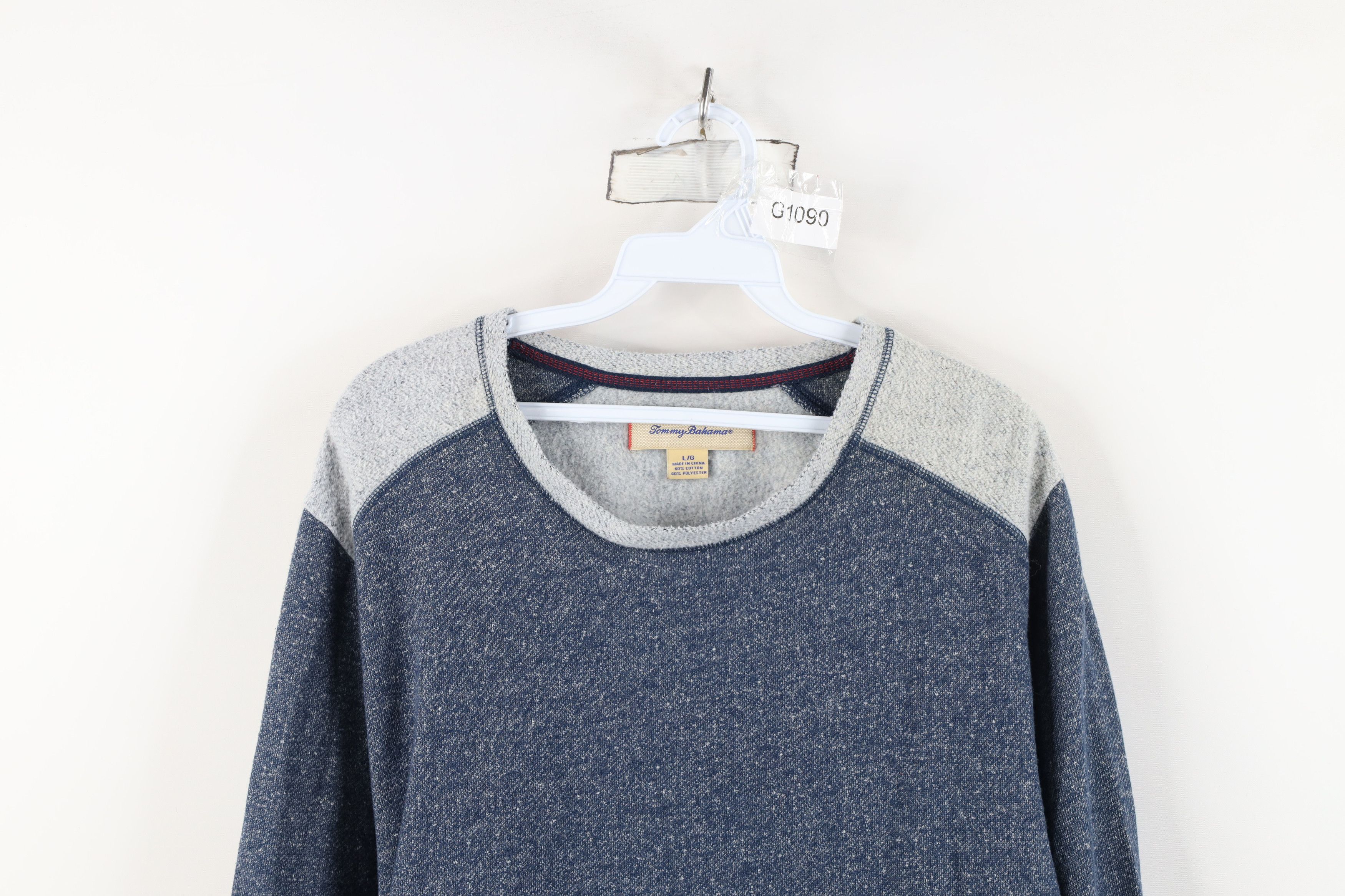 Tommy Bahama Vintage Tommy Bahama Soft Knit Fleece Lined Sweatshirt Blue Size US L / EU 52-54 / 3 - 2 Thumbnail