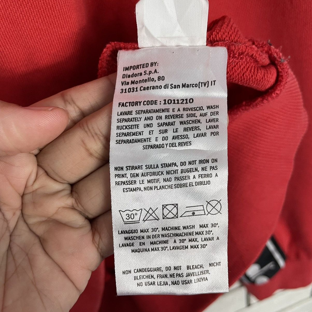 Diadora Diadora Red Pullover Hoodie Size US M / EU 48-50 / 2 - 17 Thumbnail