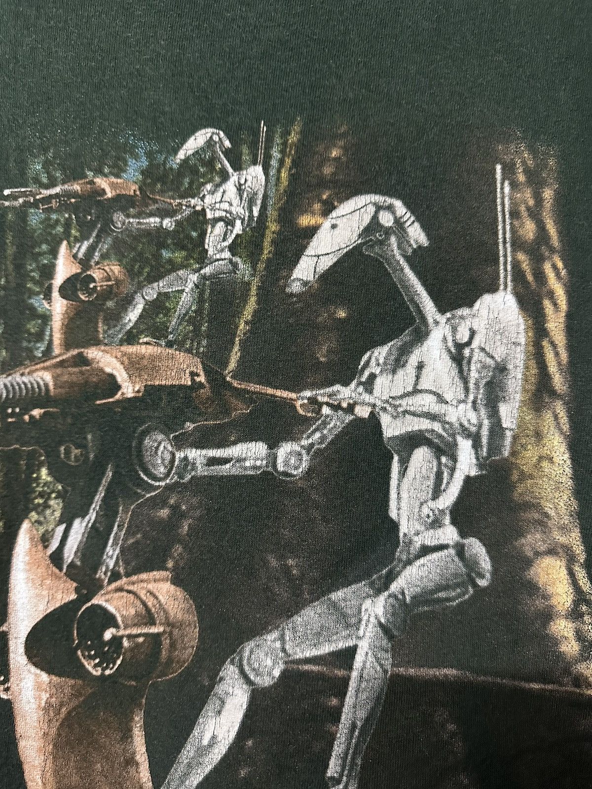 Star Wars Vintage 90s Star Wars Episode 1 Mirror Printed Faded Tee Size US XL / EU 56 / 4 - 6 Thumbnail