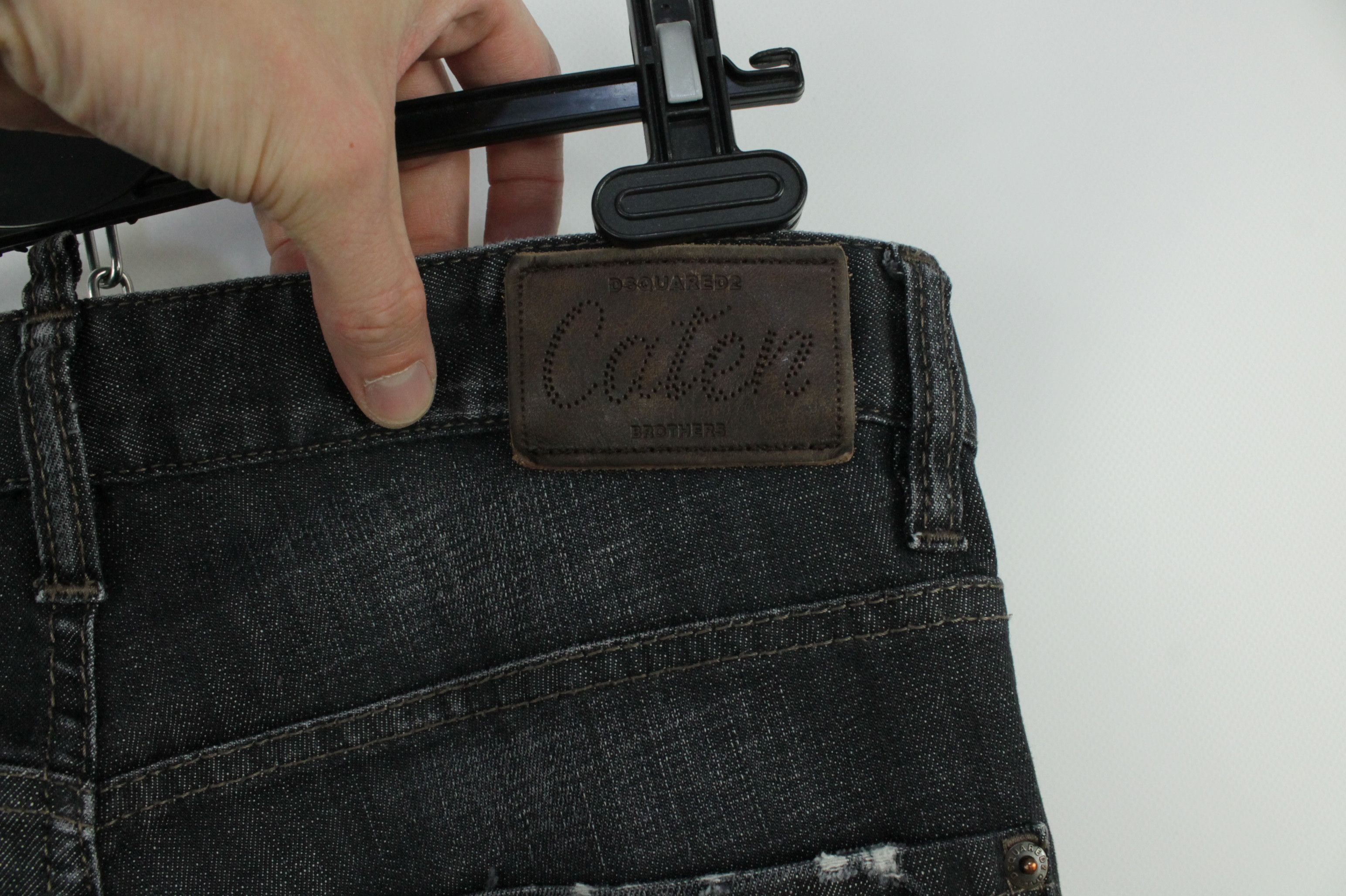 Dsquared2 Dsquared2 Cool Guy Slim Fit Distressed Black Denim Jeans Size US 32 / EU 48 - 12 Thumbnail