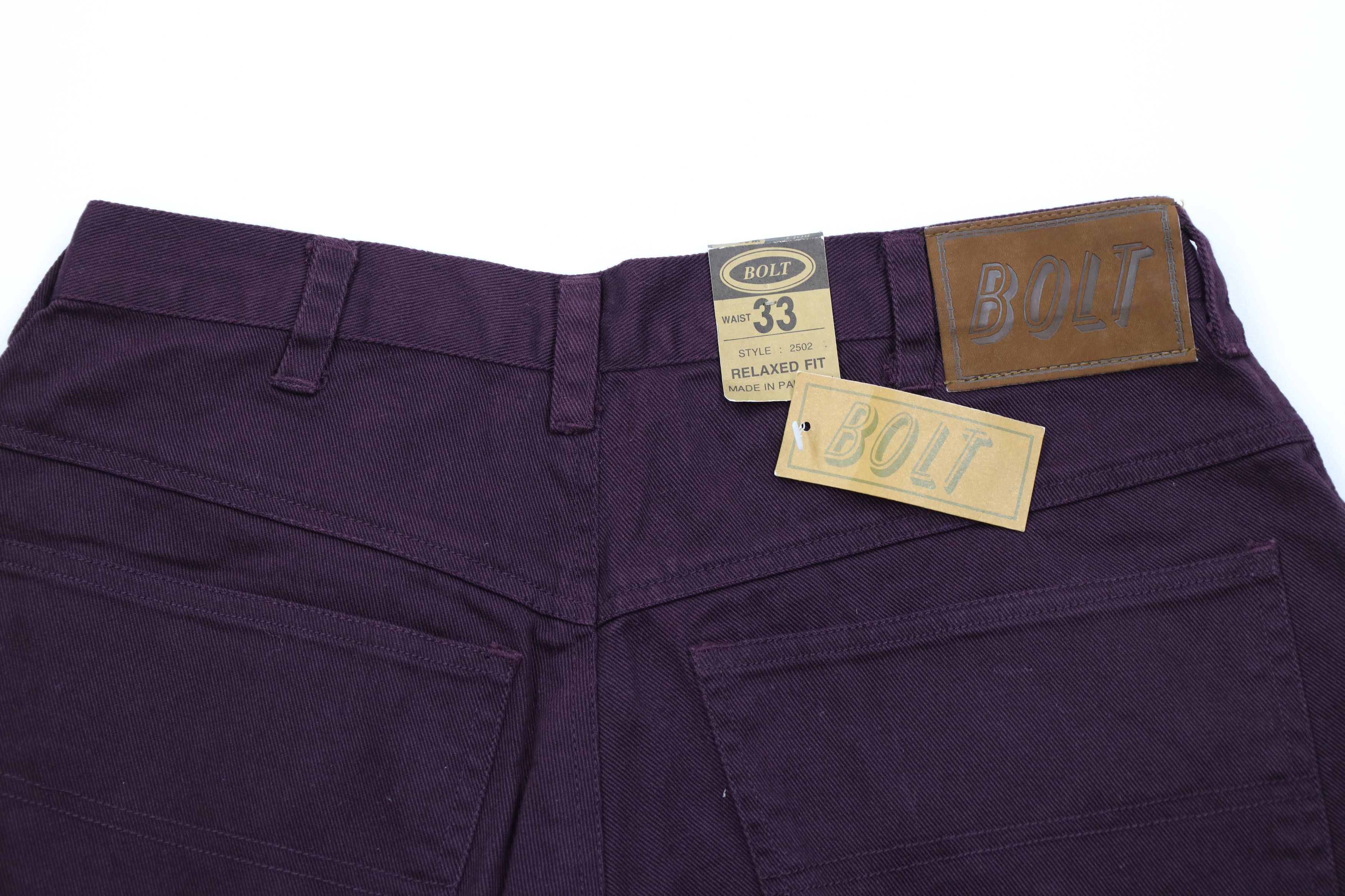 Vintage Deadstock Vintage 90s Streetwear Fit Denim Shorts Purple Size US 33 - 8 Thumbnail