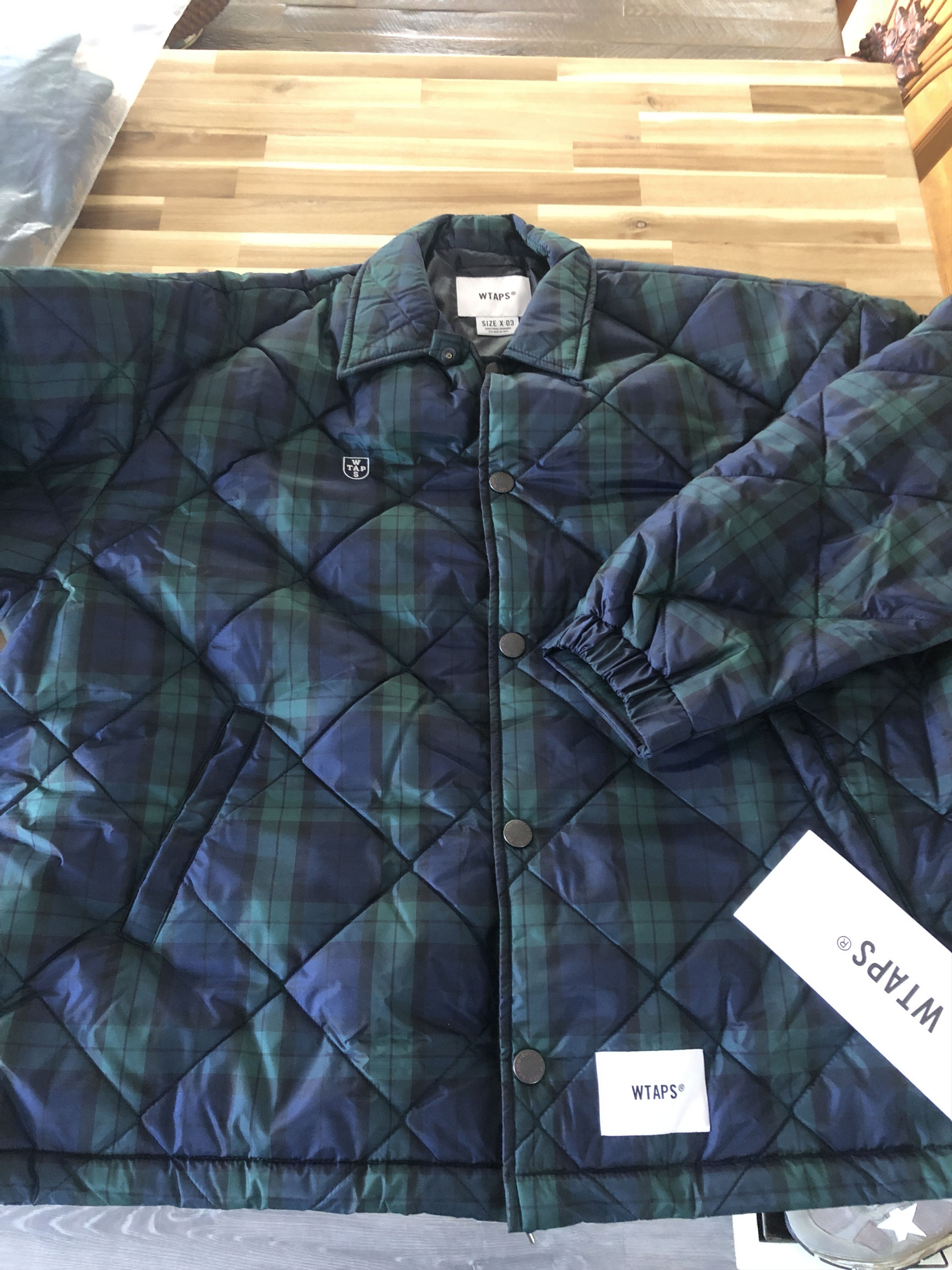Wtaps WTAPS Taffeta Quilted Chief Blackwatch Plaid Size 3 Jacket Size US L / EU 52-54 / 3 - 1 Thumbnail