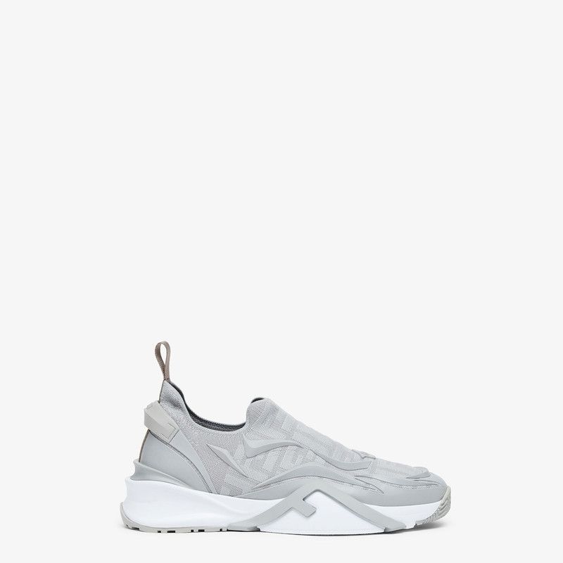 Fendi o1B3y1r0326 Flow Low-Top Sneakers in Gray Size US 10 / EU 43 - 1 Thumbnail