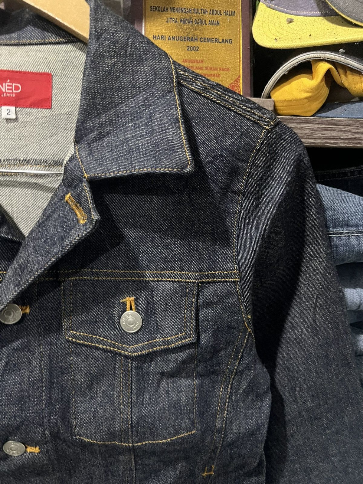 Yohji Yamamoto 🔥Inéd Jeans Yohji Yamamoto Denim Jacket Size S / US 4 / IT 40 - 6 Thumbnail