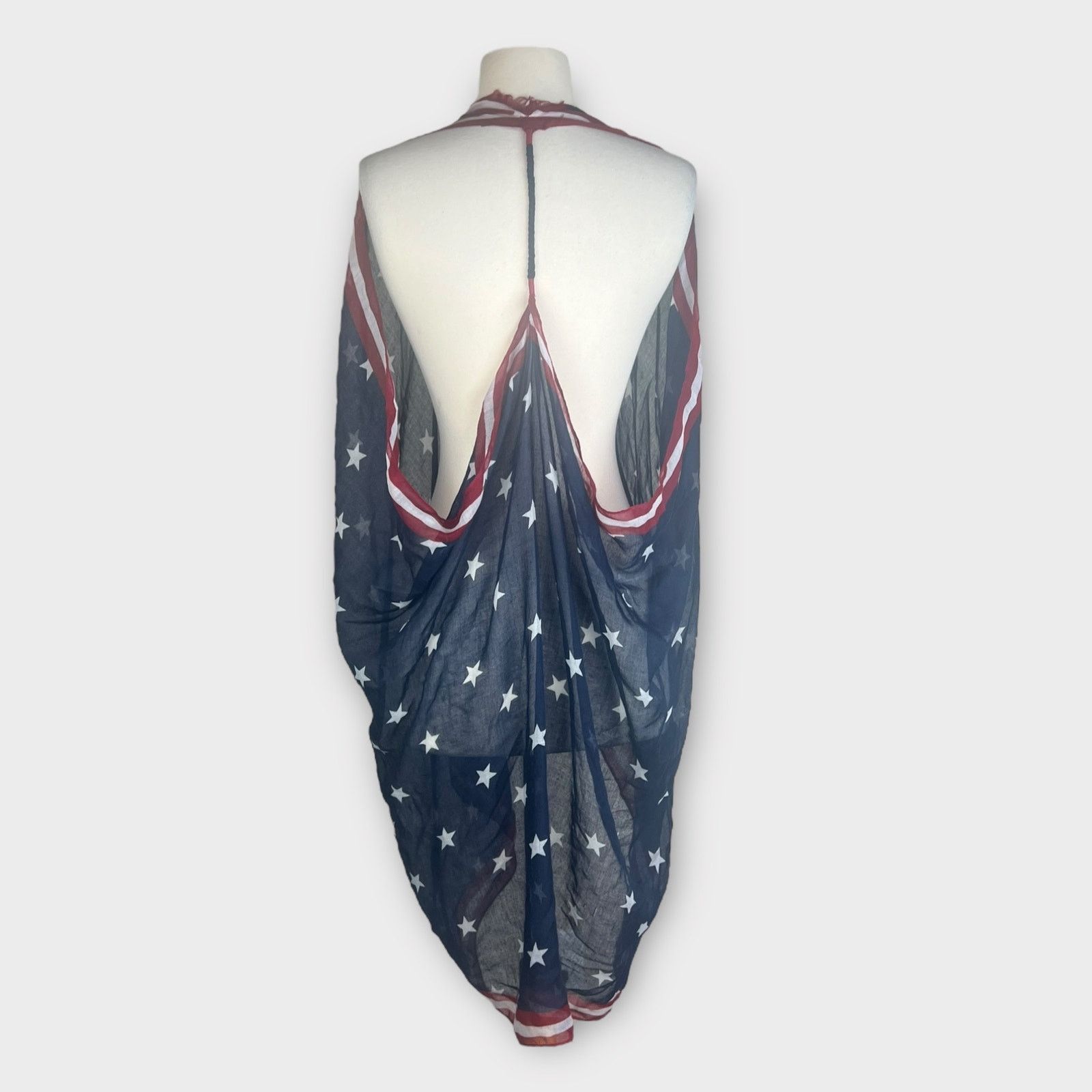 Mossimo Mossimo Women's Americana Layering Shawl/Kimono Patriotic Size ONE SIZE - 5 Thumbnail