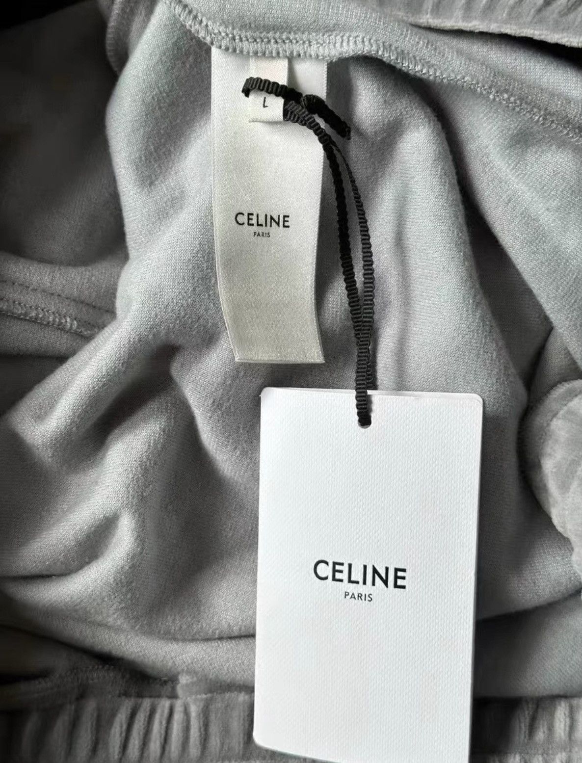 Celine Authentic Celine Velvet Jacket in Ice Blue Size US L / EU 52-54 / 3 - 3 Thumbnail