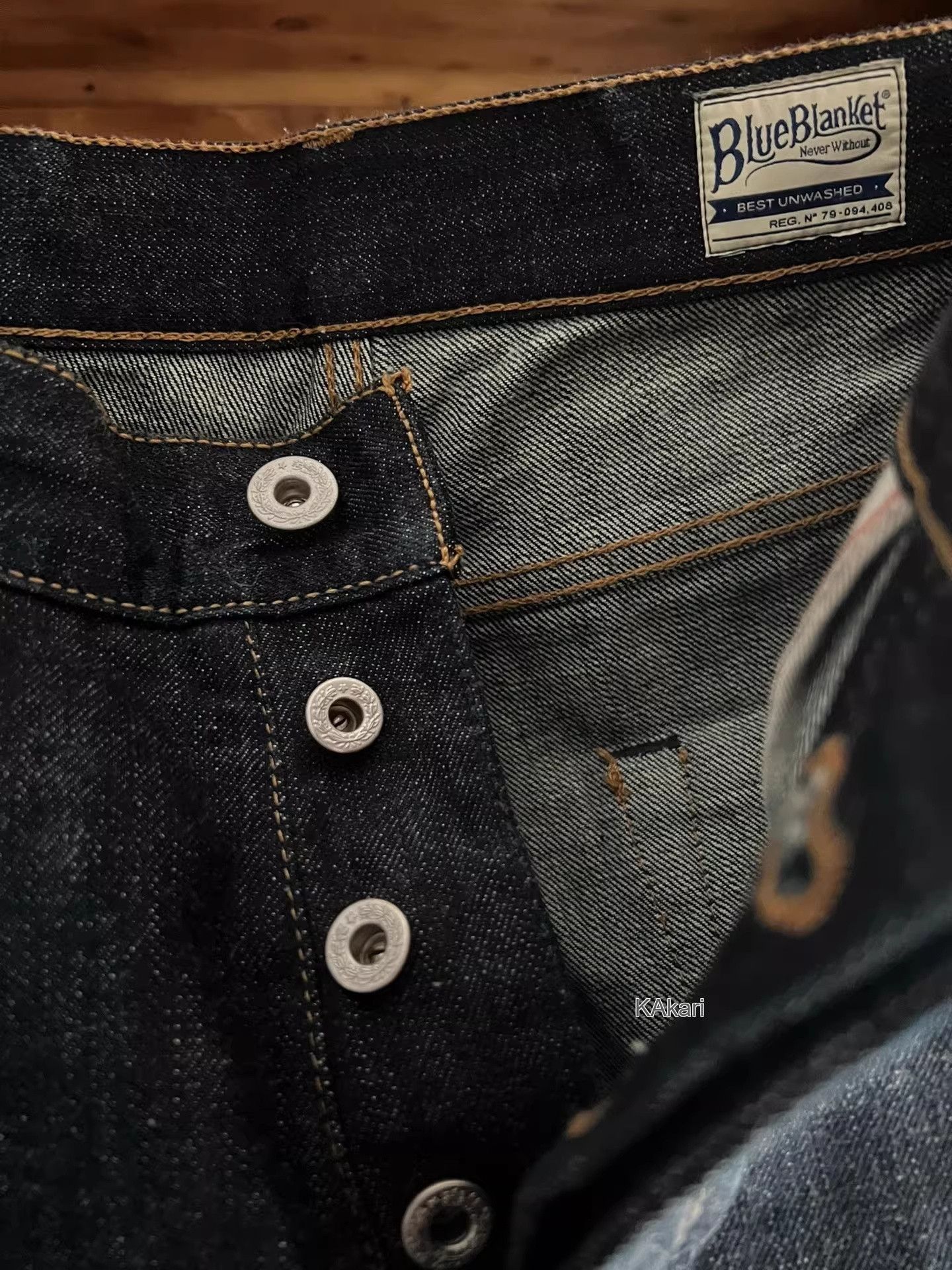 Blue Blanket Blue Blanket Handmade Raw Denim Jeans P01 Size US 32 / EU 48 - 5 Thumbnail