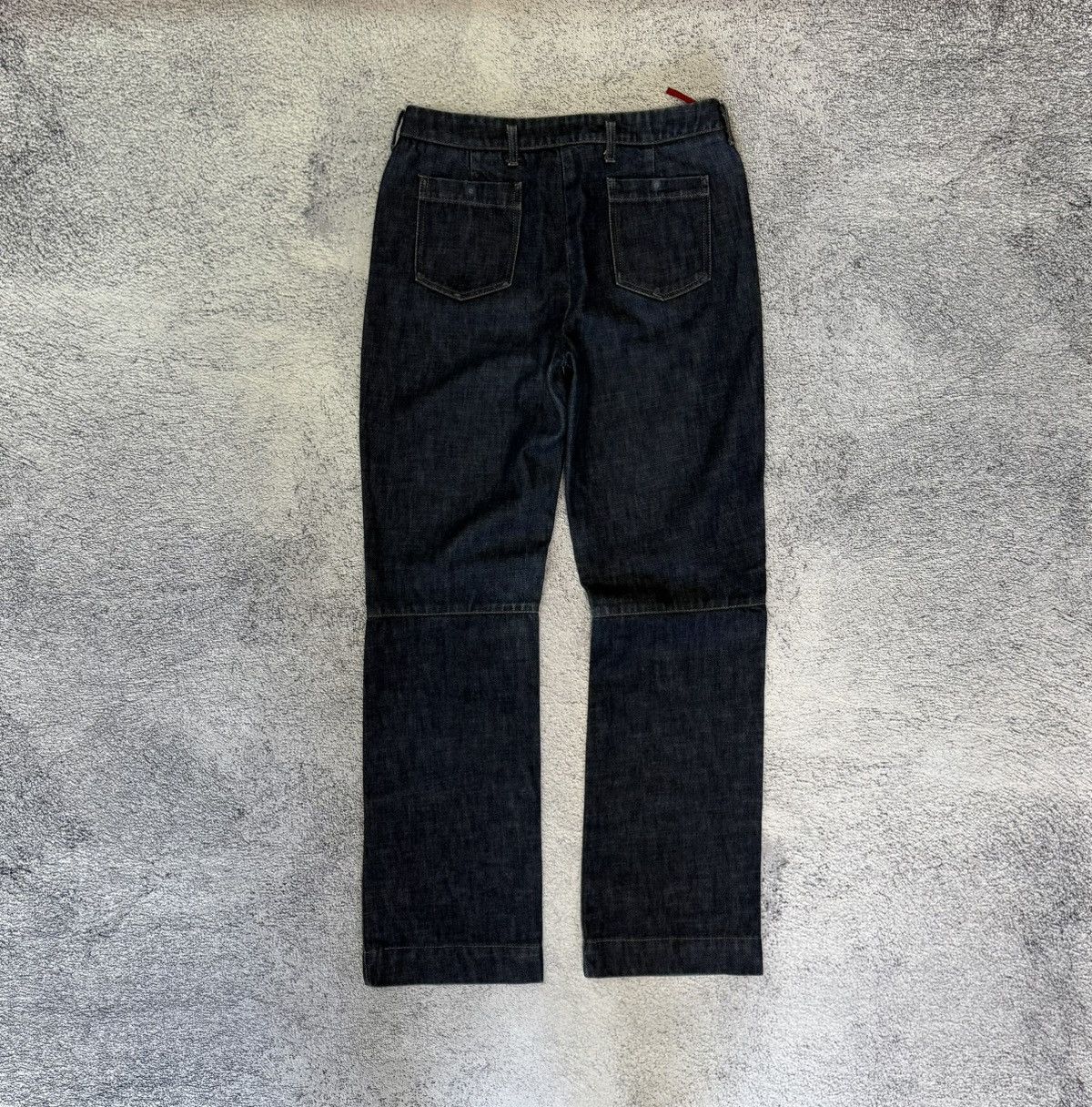 Prada Prada Women’s Jeans Dark Indigo Blue Red Tab Size 42IT Italy Size 28" / US 6 / IT 42 - 7 Thumbnail