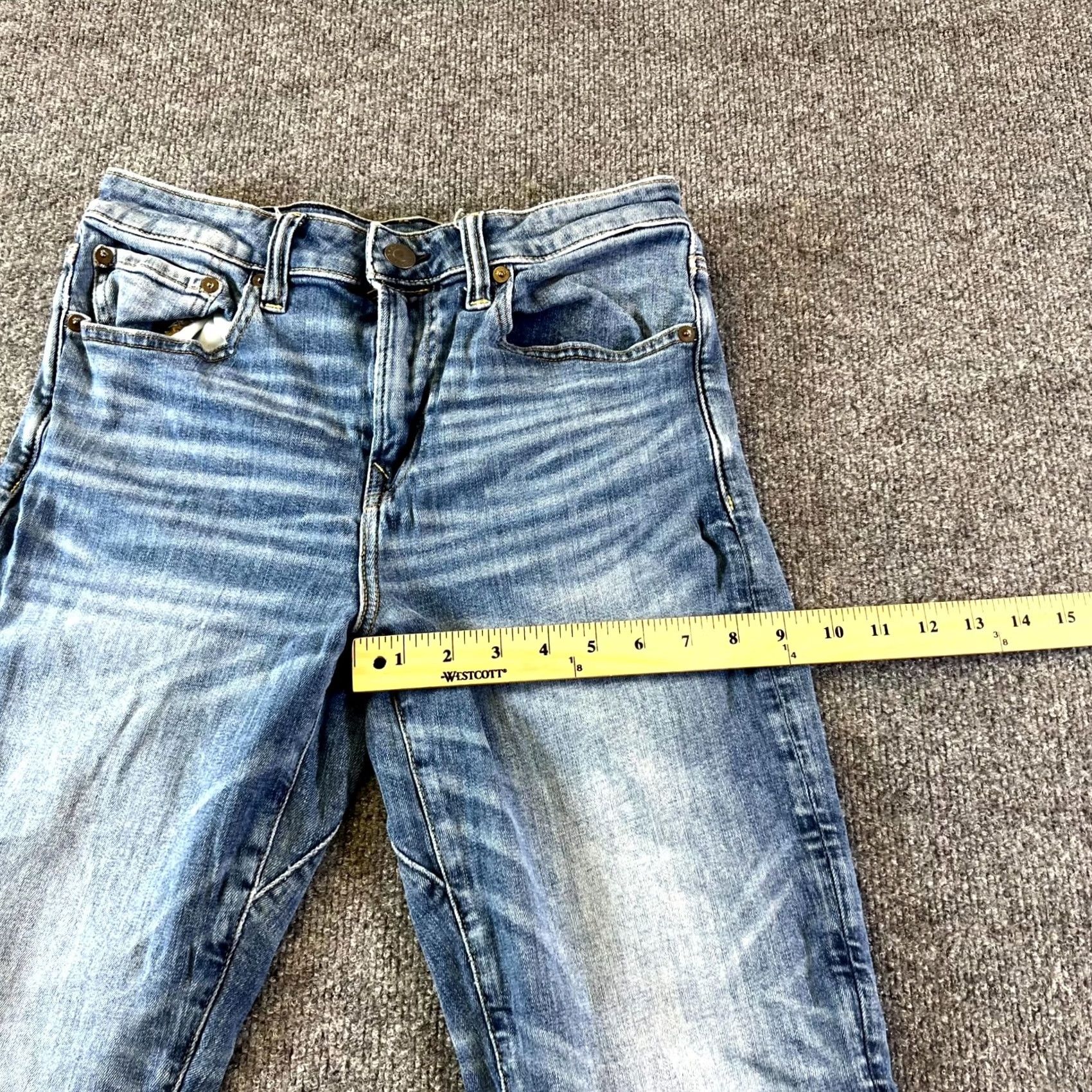 American Eagle Outfitters American Eagle Outfitters Airflex+ Jeans Mens 29x30 Blue Denim Straight Stretch Size US 29 - 4 Thumbnail