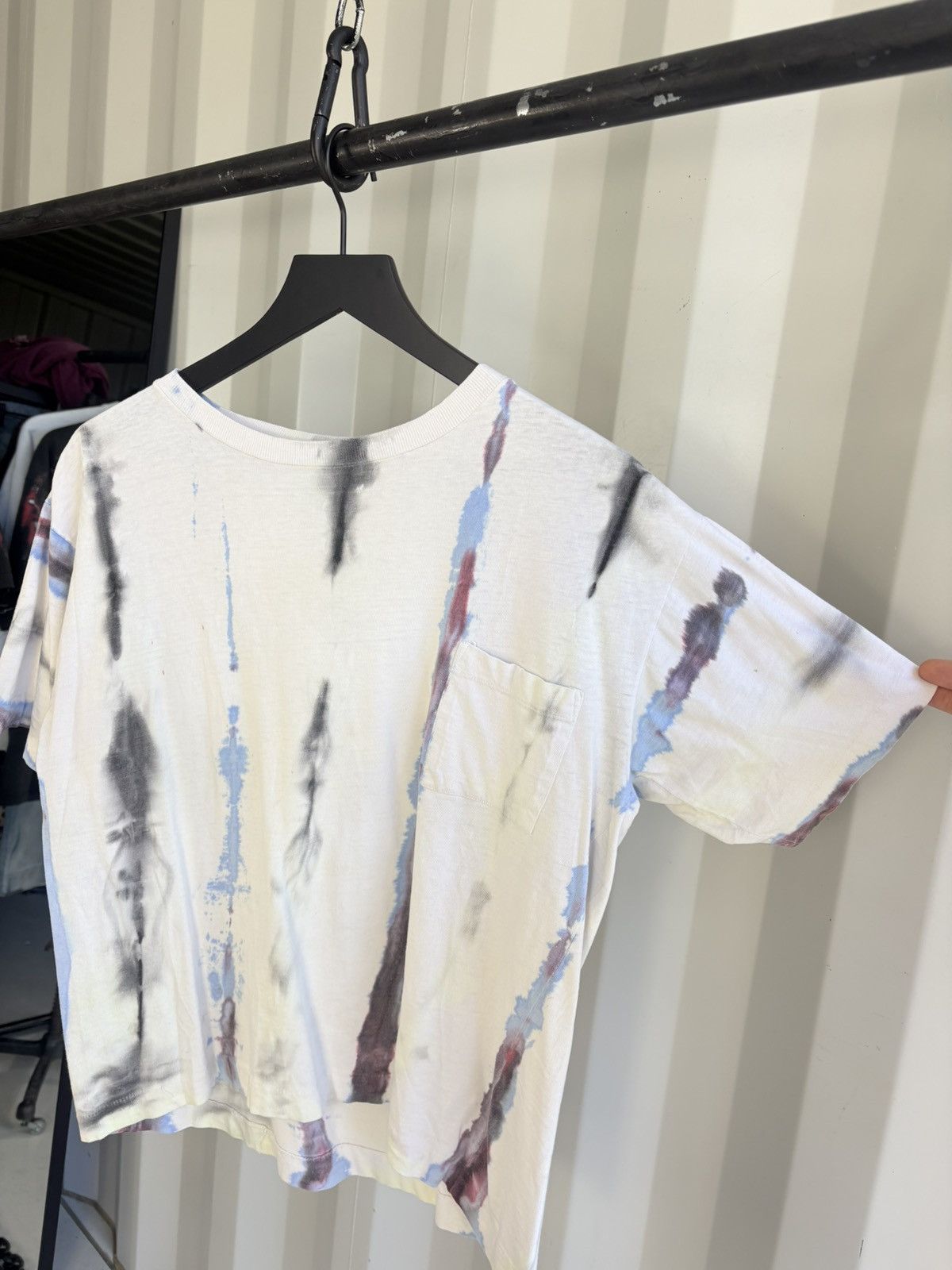 Vintage Vintage Tie Dye Blank Shirt Distressed Fade Grunge Boxy Band Size US M / EU 48-50 / 2 - 1 Thumbnail