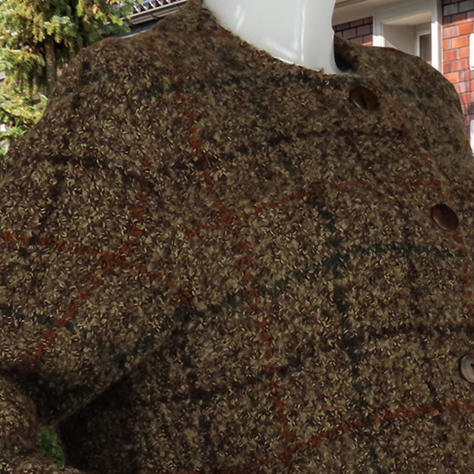 Vintage Checkered Wool Sweater Jacket Size S / US 4 / IT 40 - 11 Thumbnail