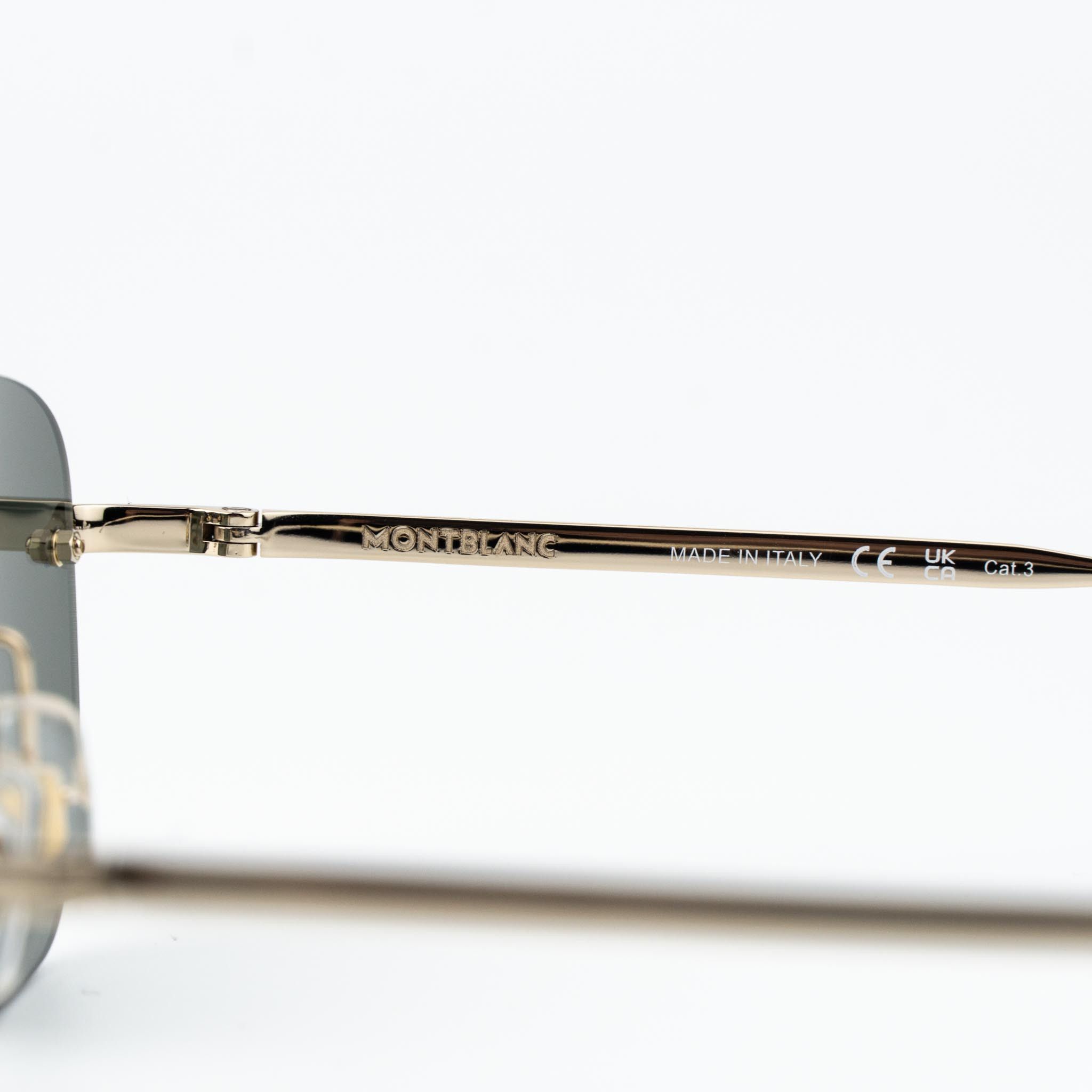 Montblanc Montblanc Men Sunglasses Square Rimless MB0303S 001 Size ONE SIZE - 8 Thumbnail