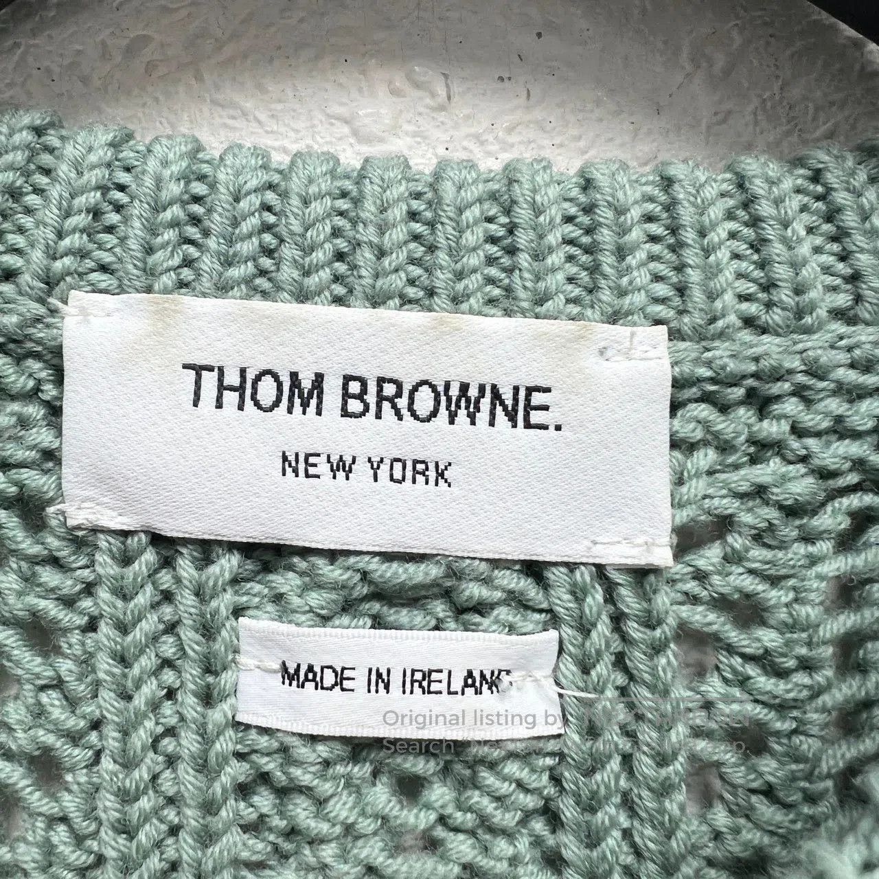 Thom Browne thom browne green wool crew neck sweater. Size US M / EU 48-50 / 2 - 3 Thumbnail