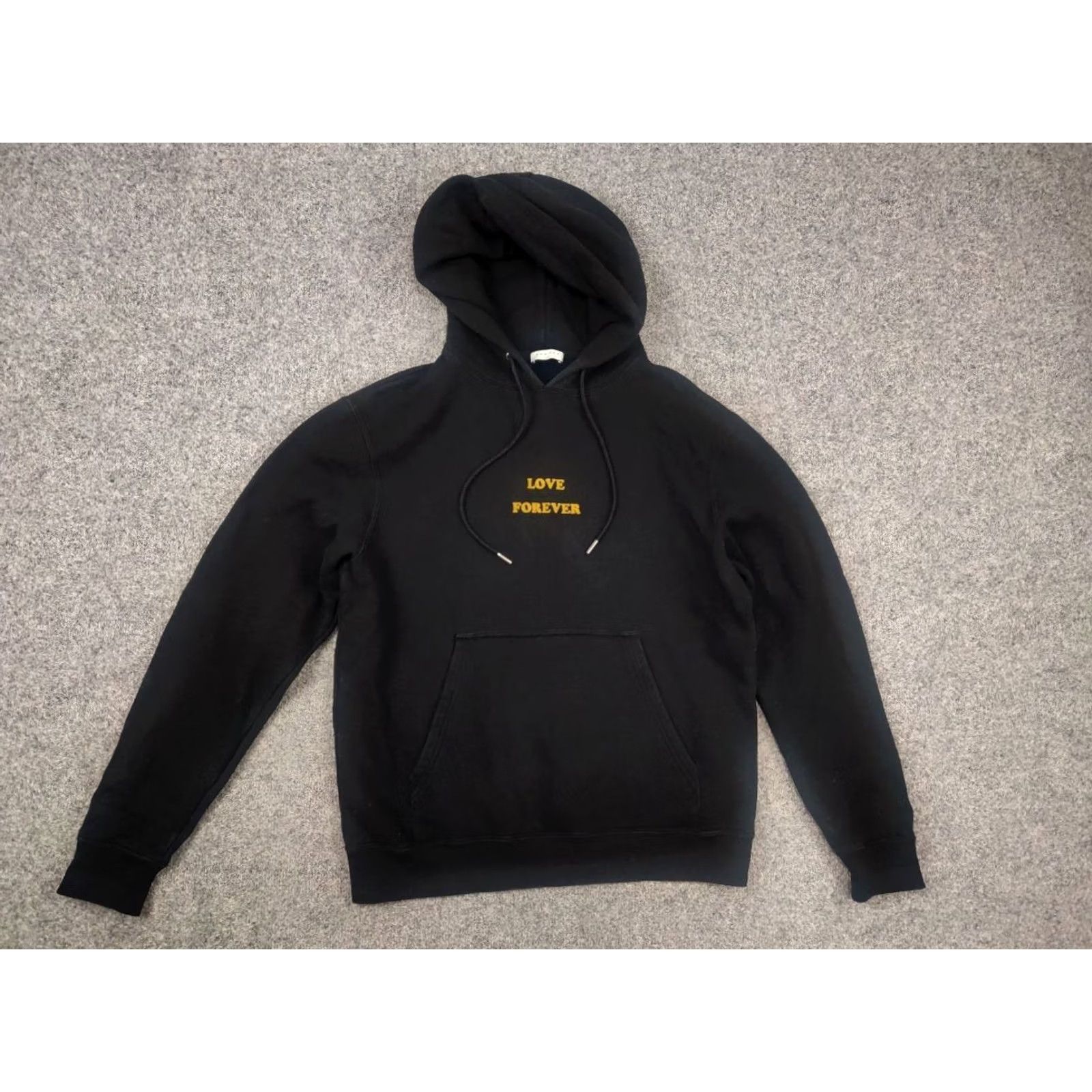 Sandro Sandro Paris Design Black Cotton Love Forever Logo Oversized Hoodie Shirt Mens L Black Logo Oversized Hoodie 2010s Paris Theme 90s? Size US L / EU 52-54 / 3 - 4 Thumbnail