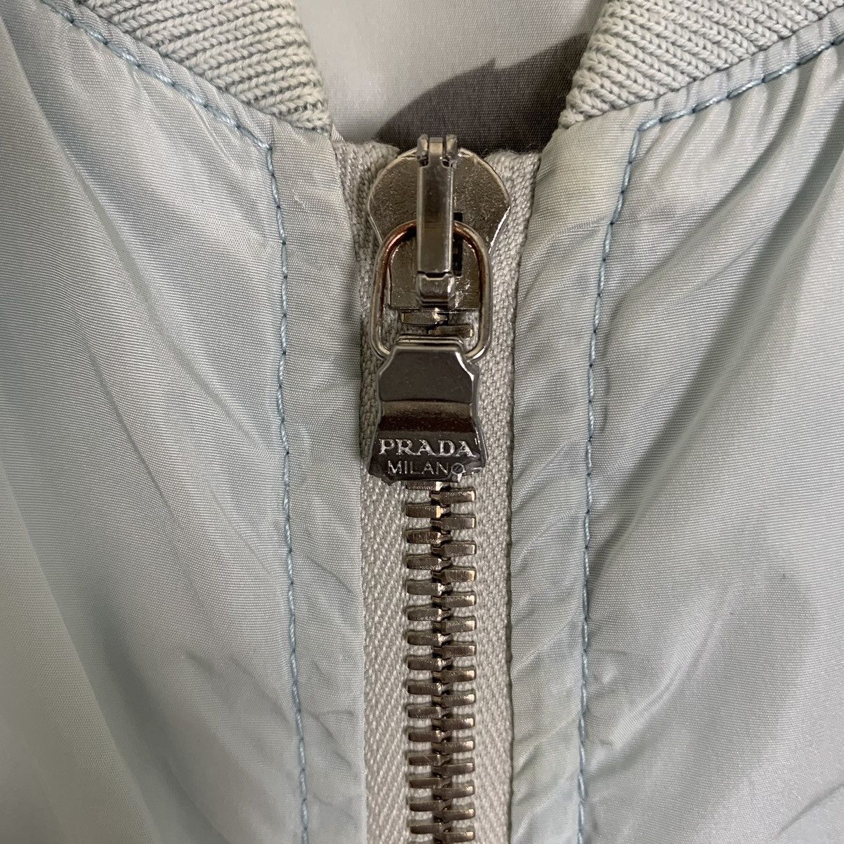 Prada Vintage Prada Nylon Bomber Jacket Size US S / EU 44-46 / 1 - 6 Thumbnail