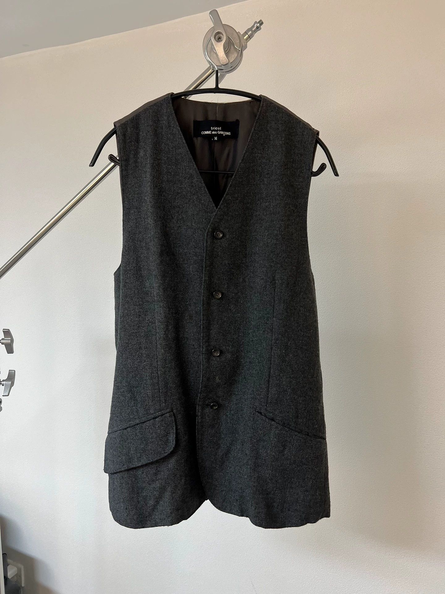 Comme des Garcons Comme des Garçons Wool Vest Stained M Size US M / EU 48-50 / 2 - 2 Thumbnail
