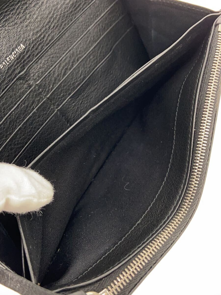 Balenciaga Balenciaga Leather Long Wallet Black Size ONE SIZE - 7 Thumbnail