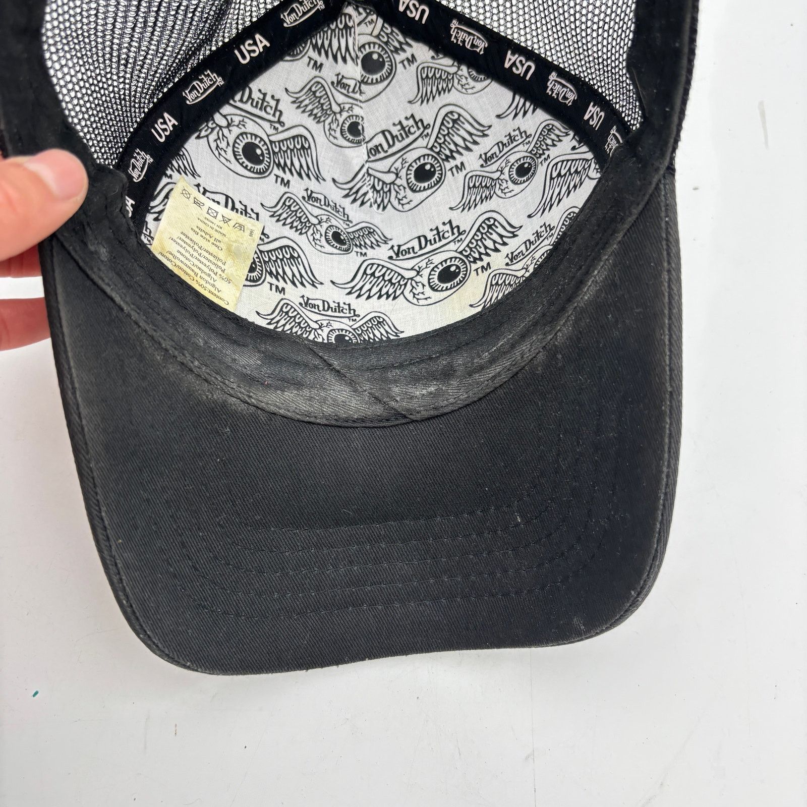 Von Dutch Von Dutch Classic Trucker Snapback Hat Y2K Grunge Biker Size ONE SIZE - 10 Thumbnail